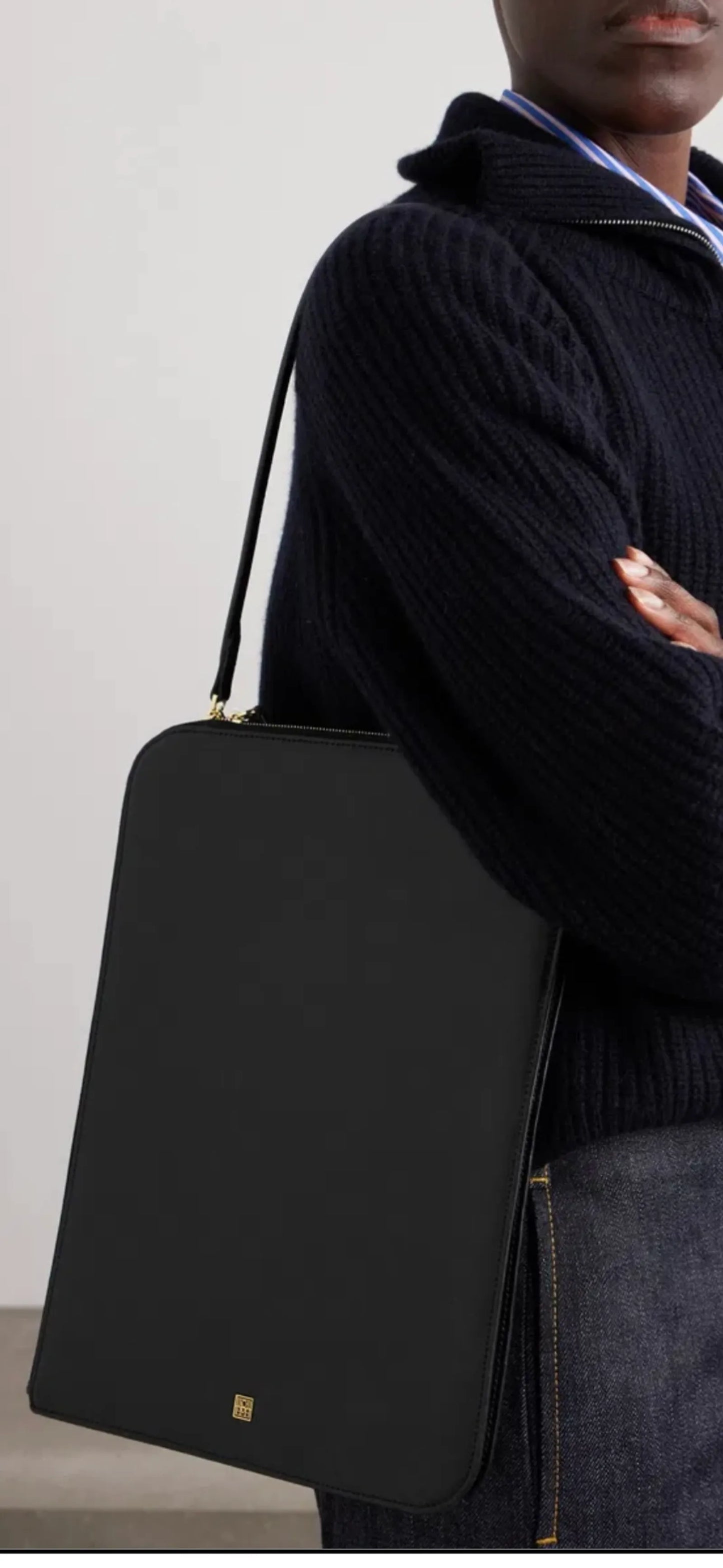 Toteme Slim Leather Tote Handbag