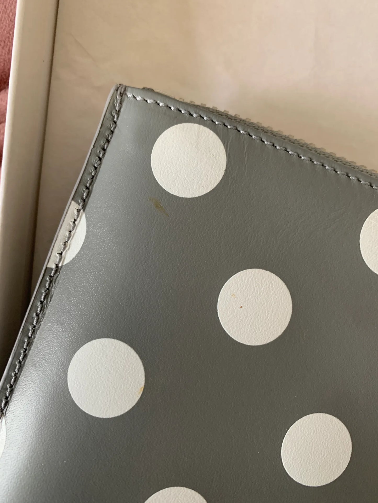 Comme des Garcons Cdg Polka Dot Wallet Sa5100pd-skinnplånbok NWT