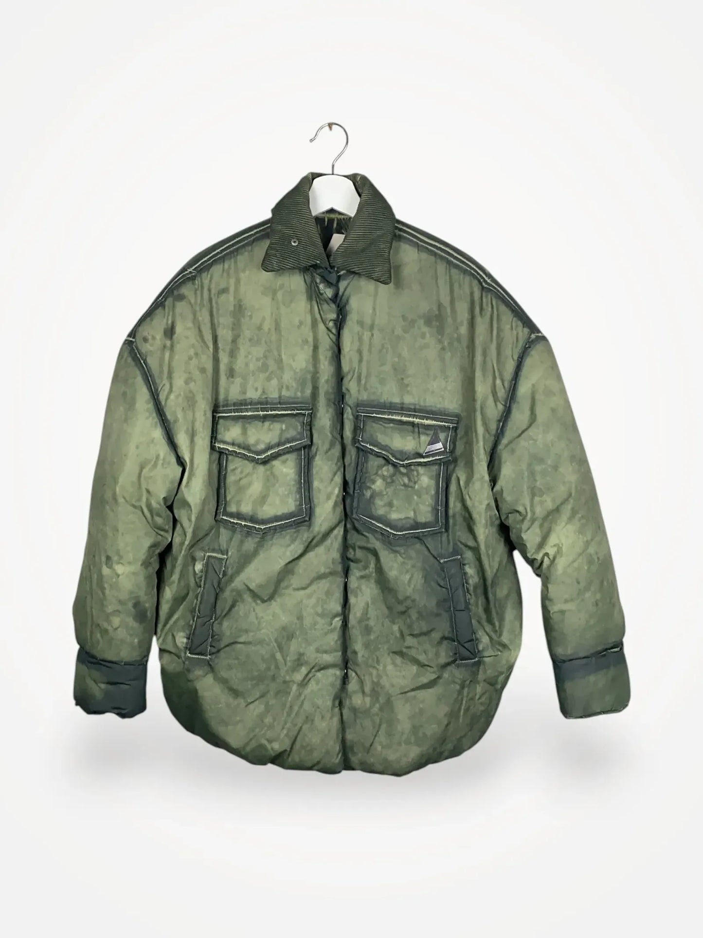The Attico Military Green Short Coat-dunjacka