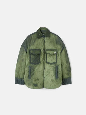 The Attico Military Green Short Coat-dunjacka