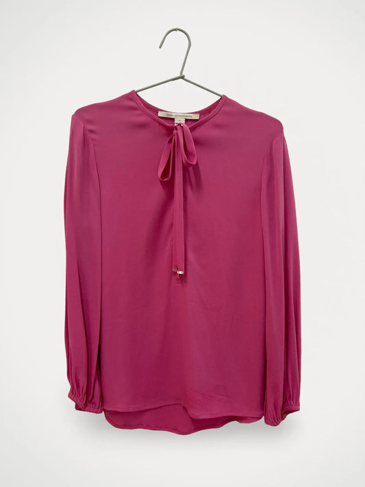 Diane Von Furstenberg Knytsidenblus-blus