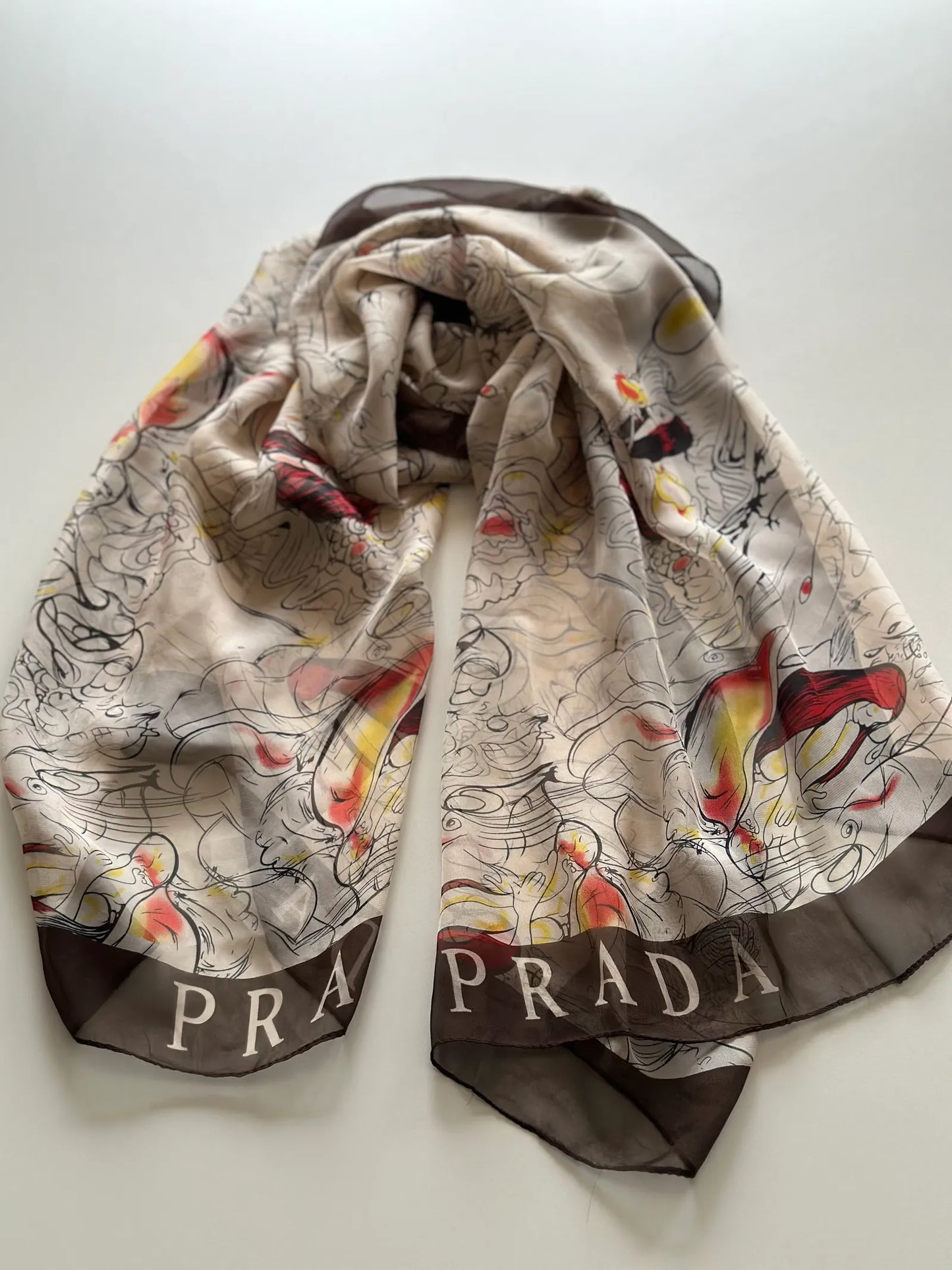 Prada Vintage-sidensjal