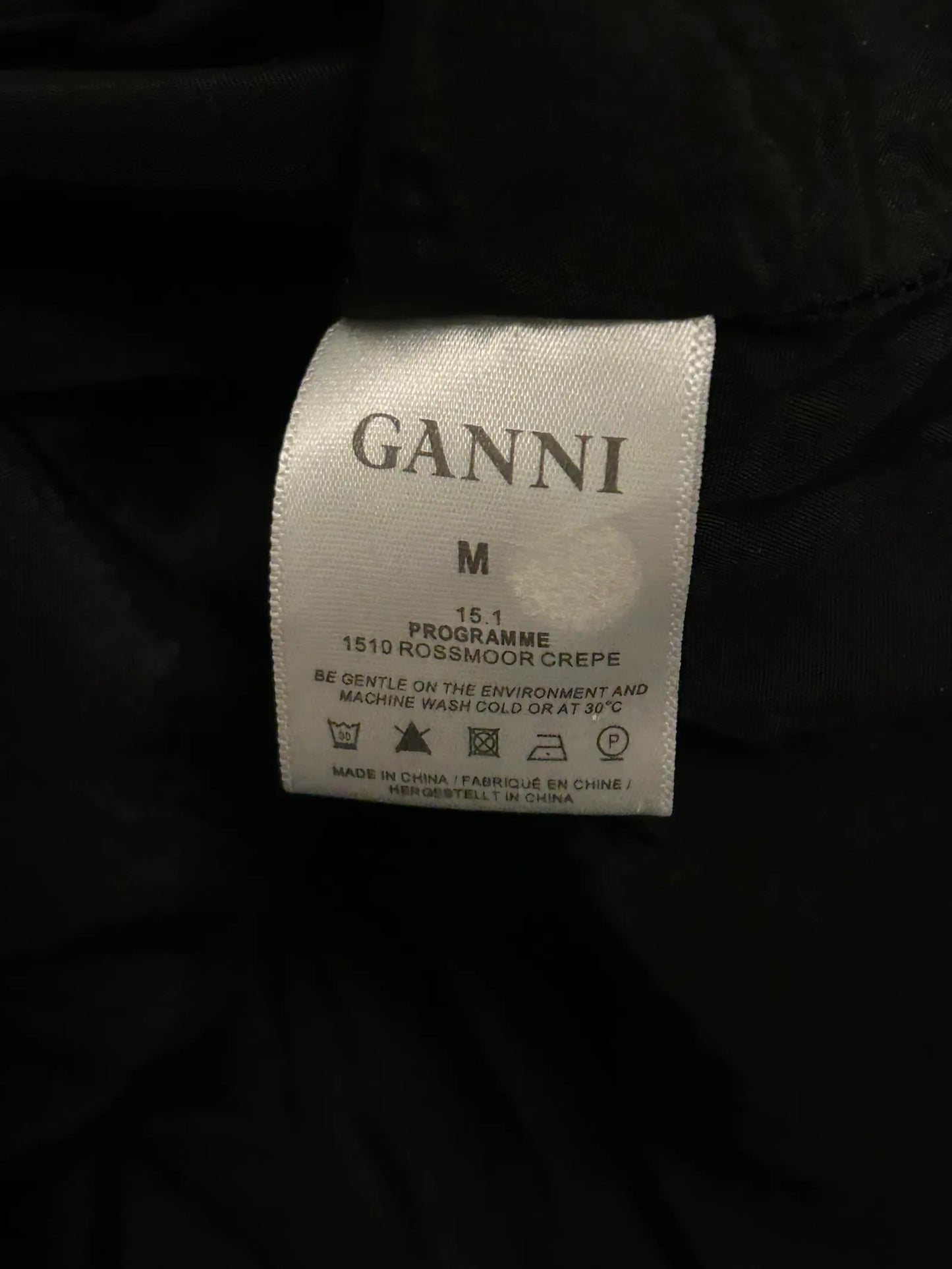 Ganni Rossmoor Crepe Dress