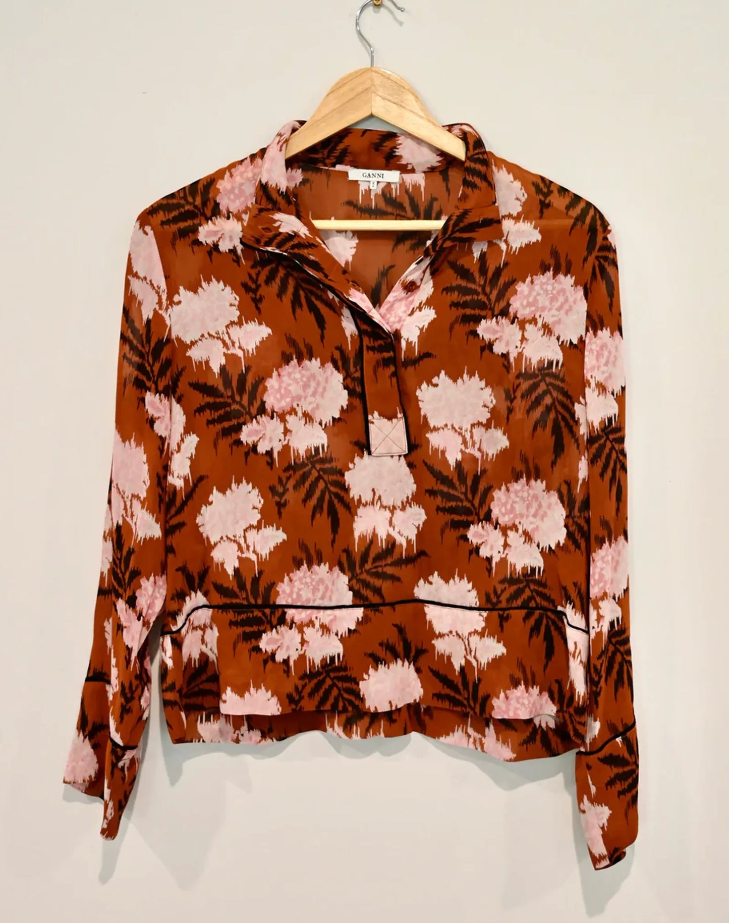 Ganni Floral-blus