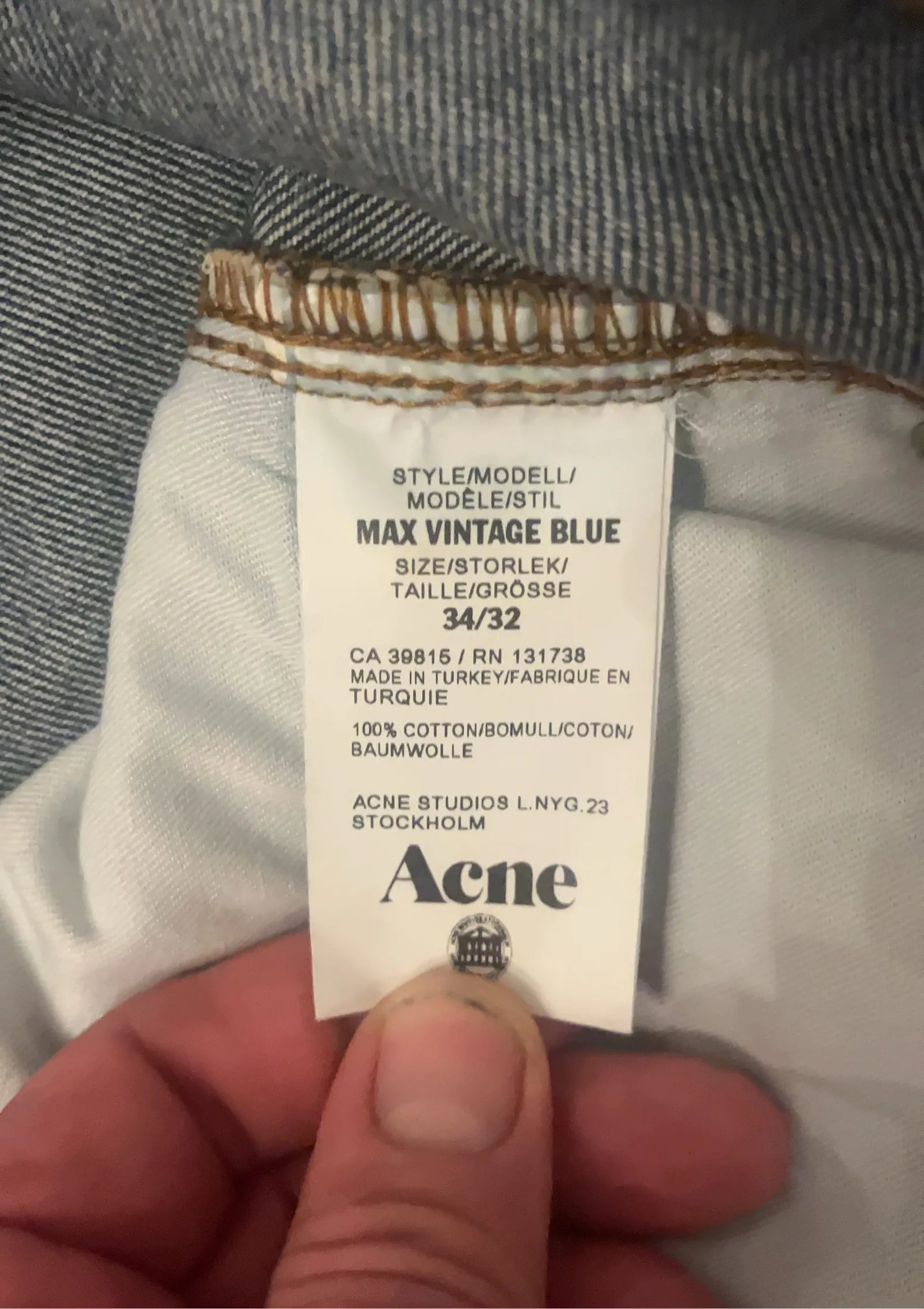 Acne Studios Max Vintage Blur Jeans