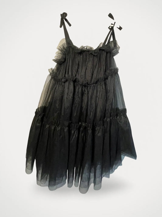 Vintage Black Tyll Camisole Dress