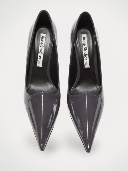 Acne Studios Anthracite Grey - Leather Pump (runway)-skinnklackar NWOT