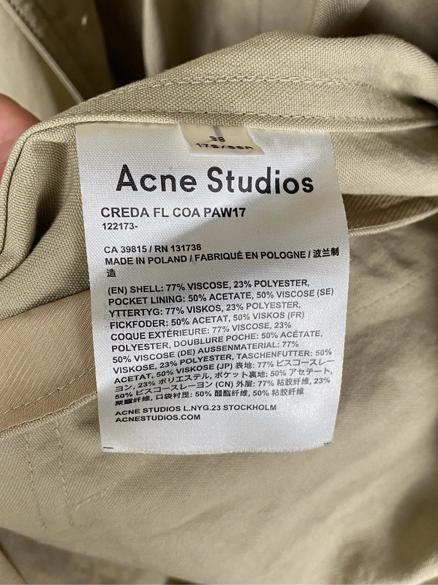 Acne Studios-trenchcoat