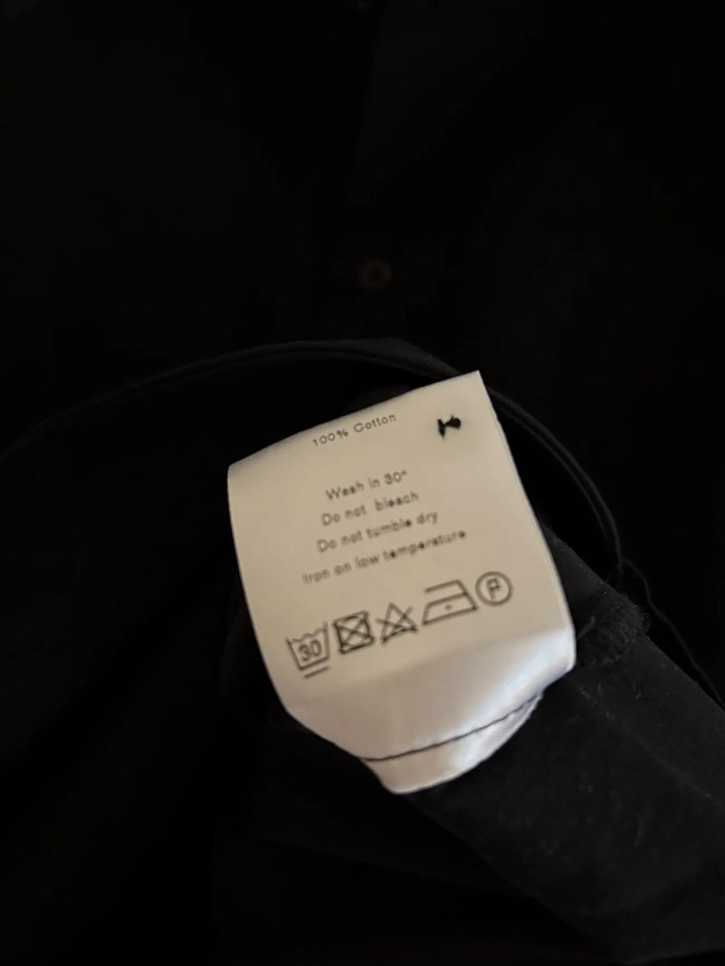 Séfr Trino Black Fine Cotton Shirt