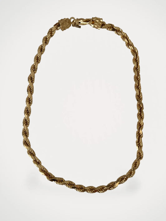 Emanuele Bicocchi Gold Wrapped Rope Chain-halsband