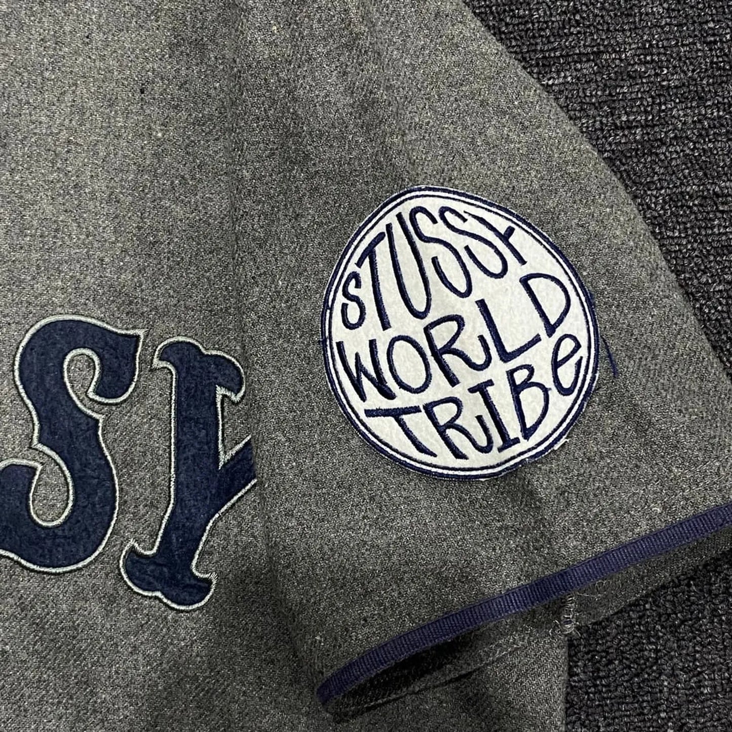 Stüssy Heather Grey Stüssy Baseball Jersey Shirt
