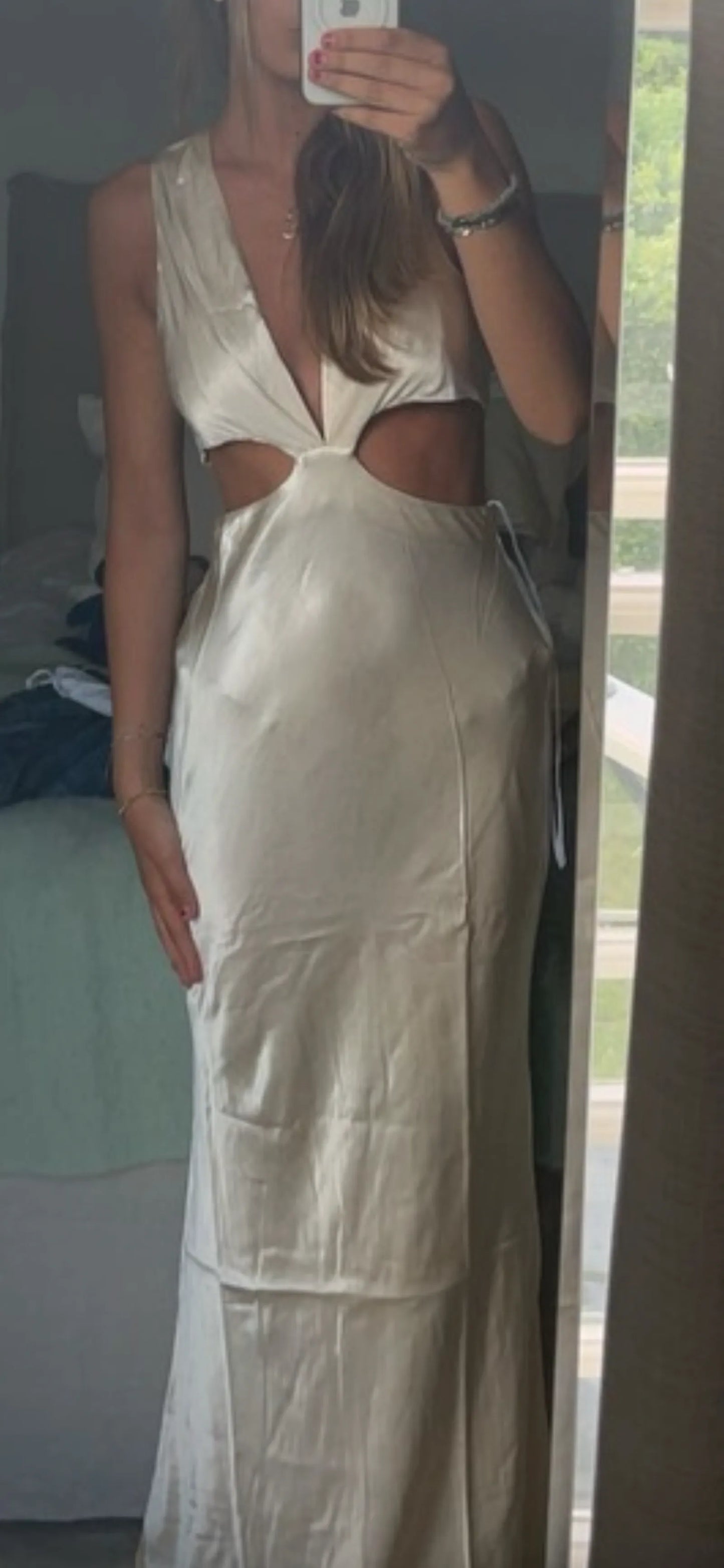 Shona Joy-sidenklänning NWT