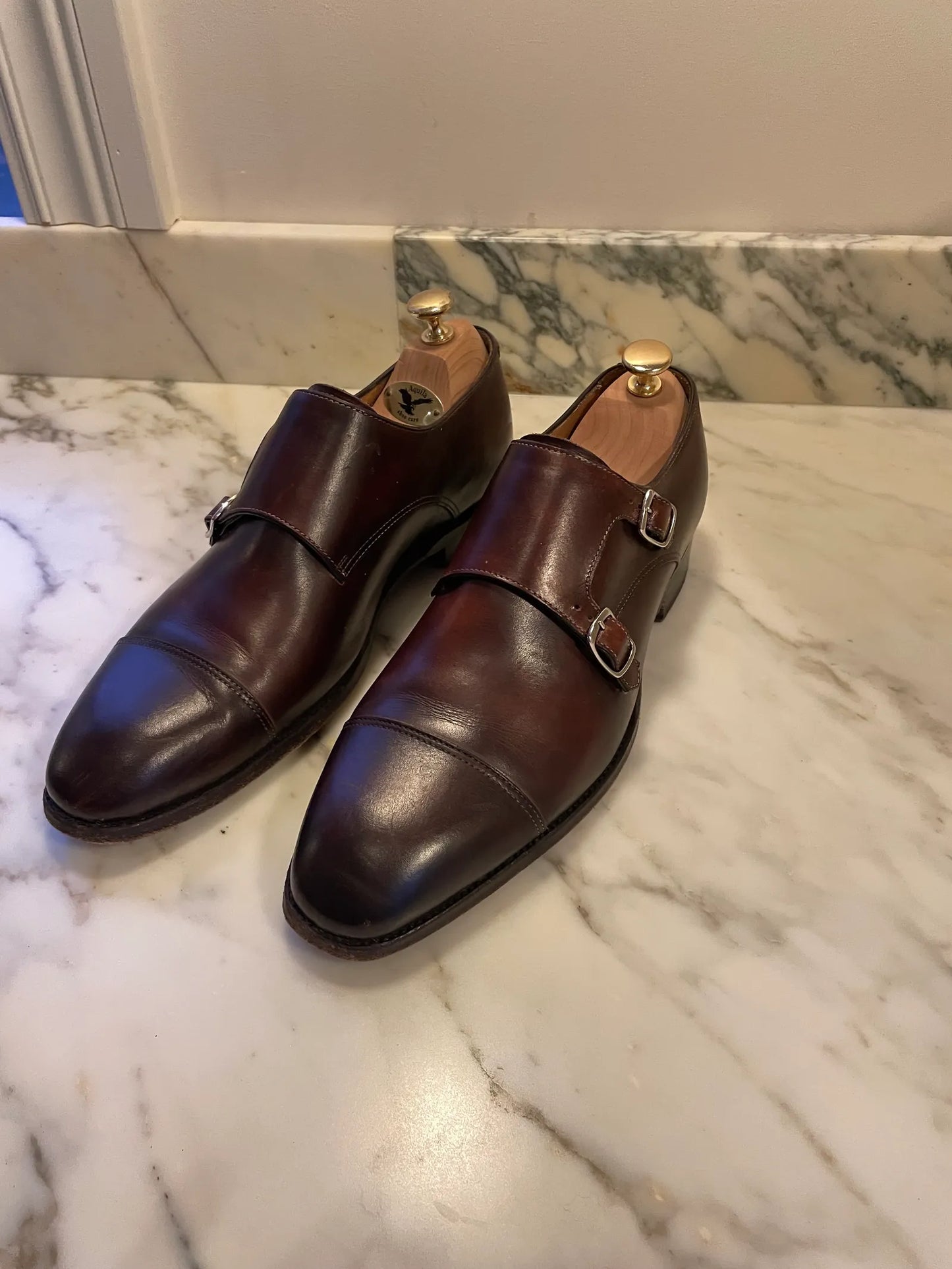 Carlos Santos Goodyear Welted Double Monkstrap-skinnloafers