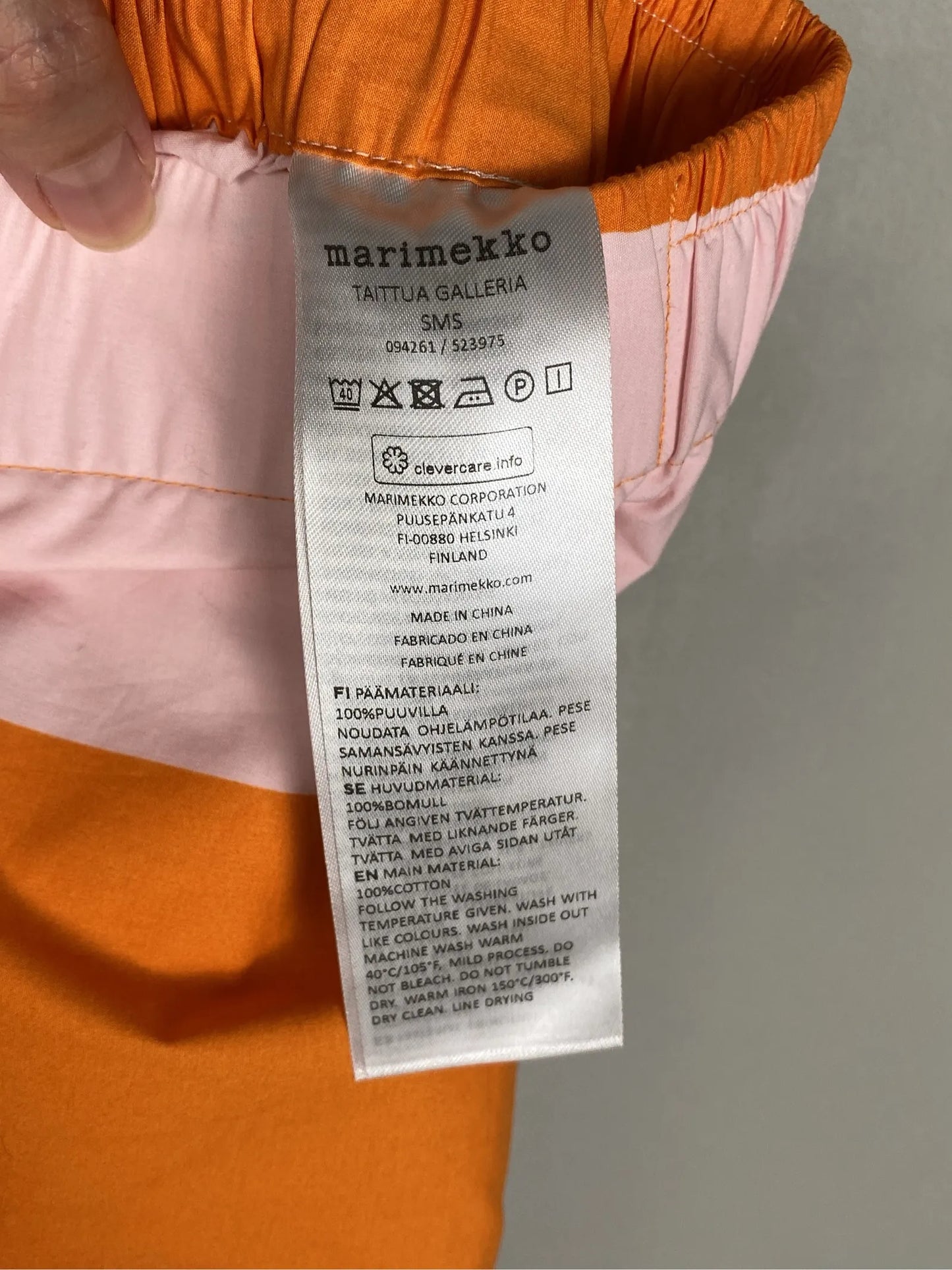 Marimekko Galleria Poplin Trousers