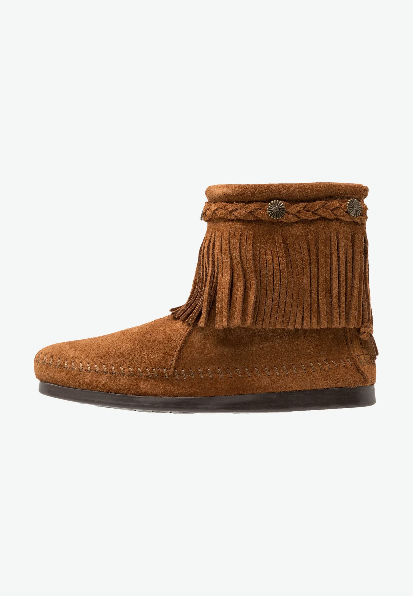 Minnetonka Hi Back Zip-skinnboots NWT