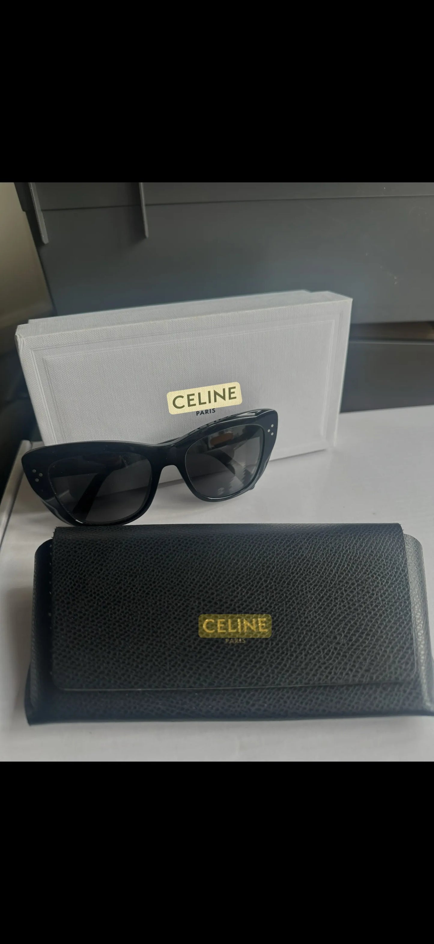 Céline Cl401991 Black Acetate Cat-eye Sunglasses Sunglasses
