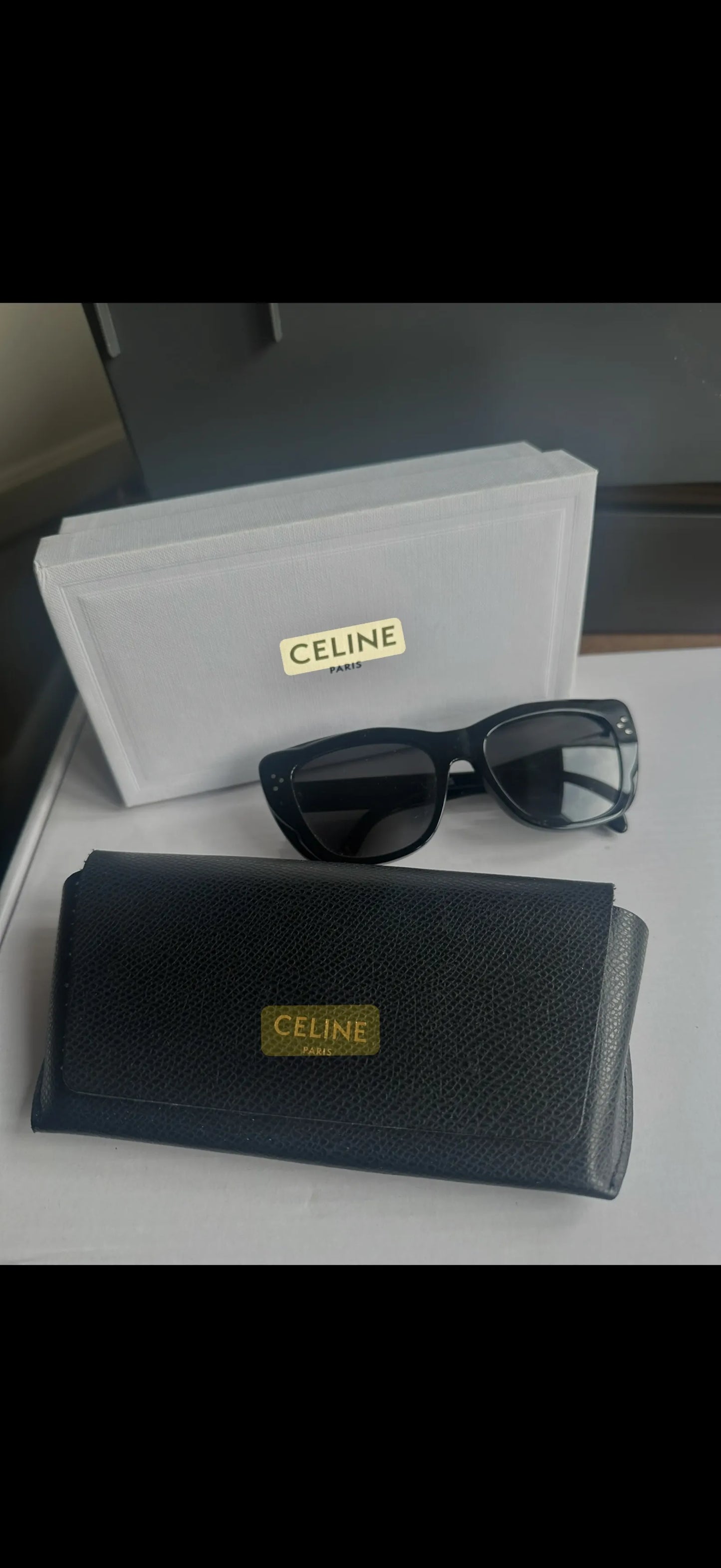 Céline Cl401991 Black Acetate Cat-eye Sunglasses Sunglasses