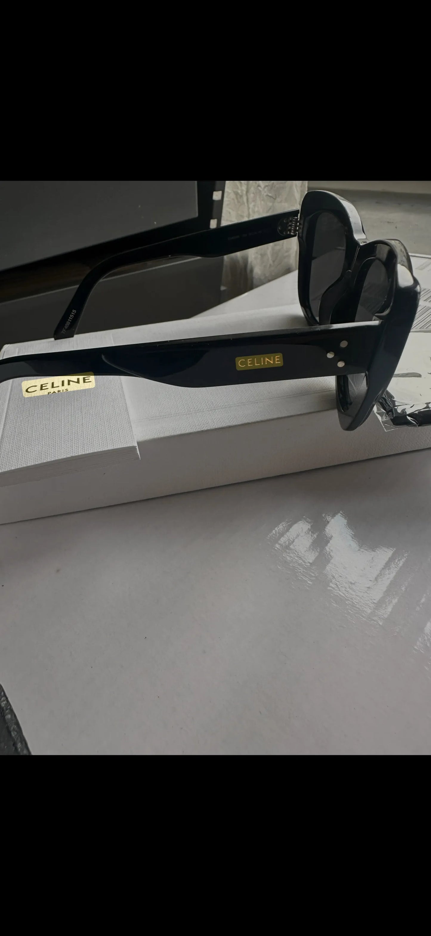 Céline Cl401991 Black Acetate Cat-eye Sunglasses Sunglasses