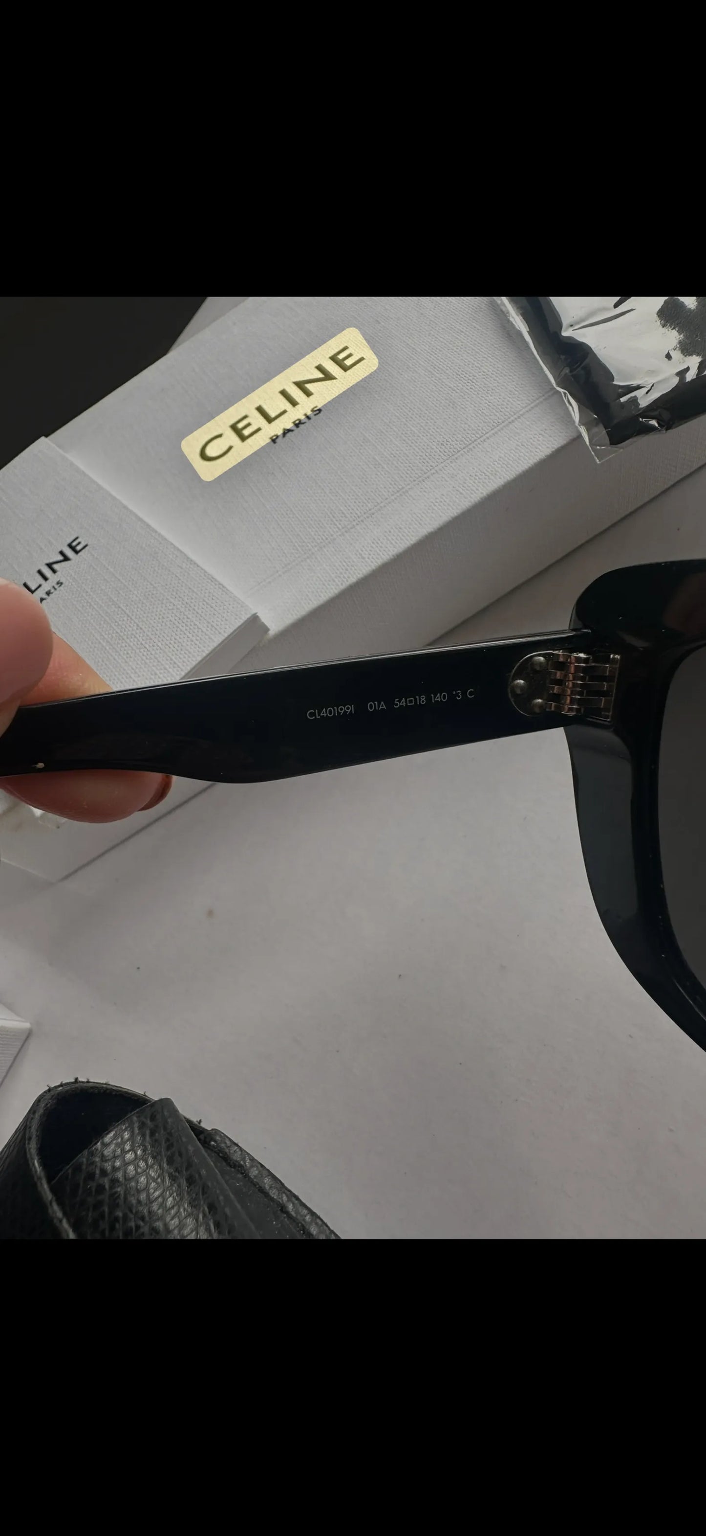 Céline Cl401991 Black Acetate Cat-eye Sunglasses Sunglasses