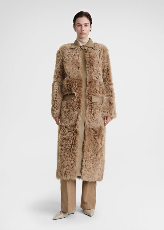 Toteme Curly Shearling Coat