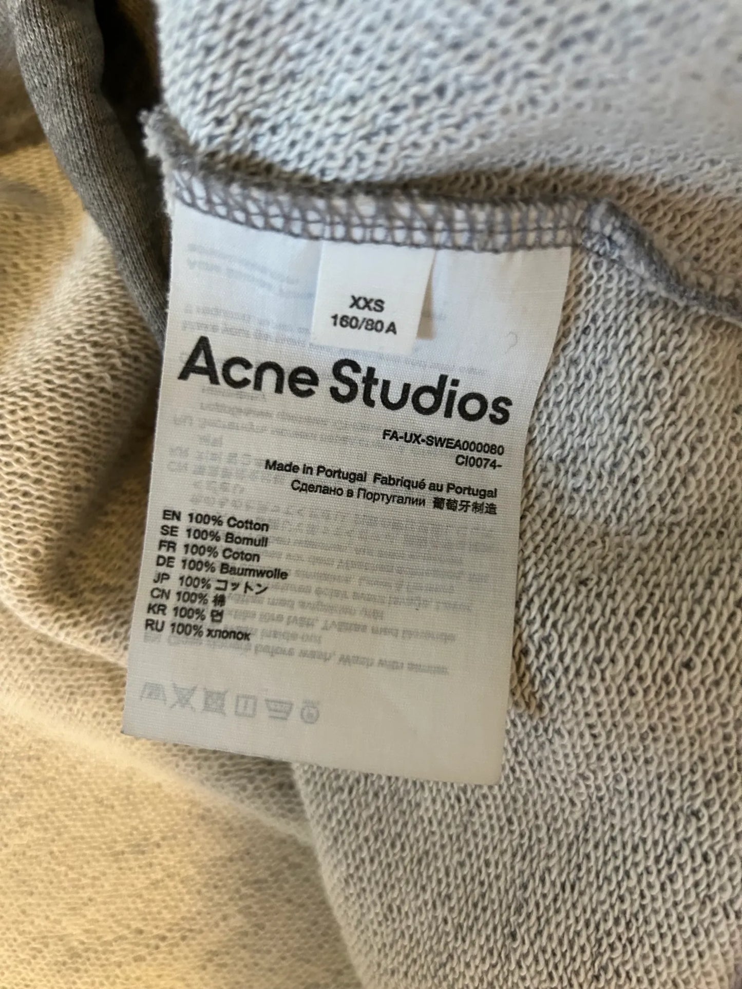 Acne Studios Face Zip Hoodie