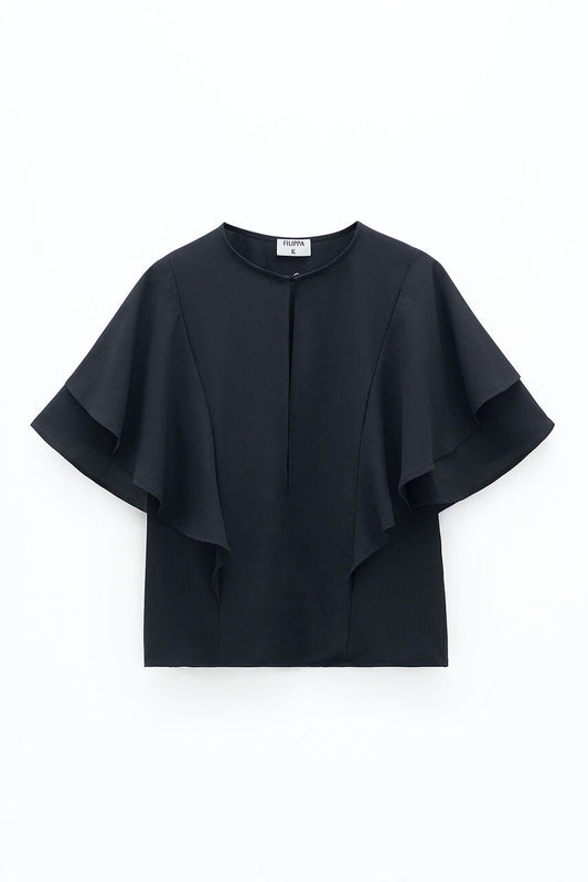 Filippa K Frill Sleeve Top-blus