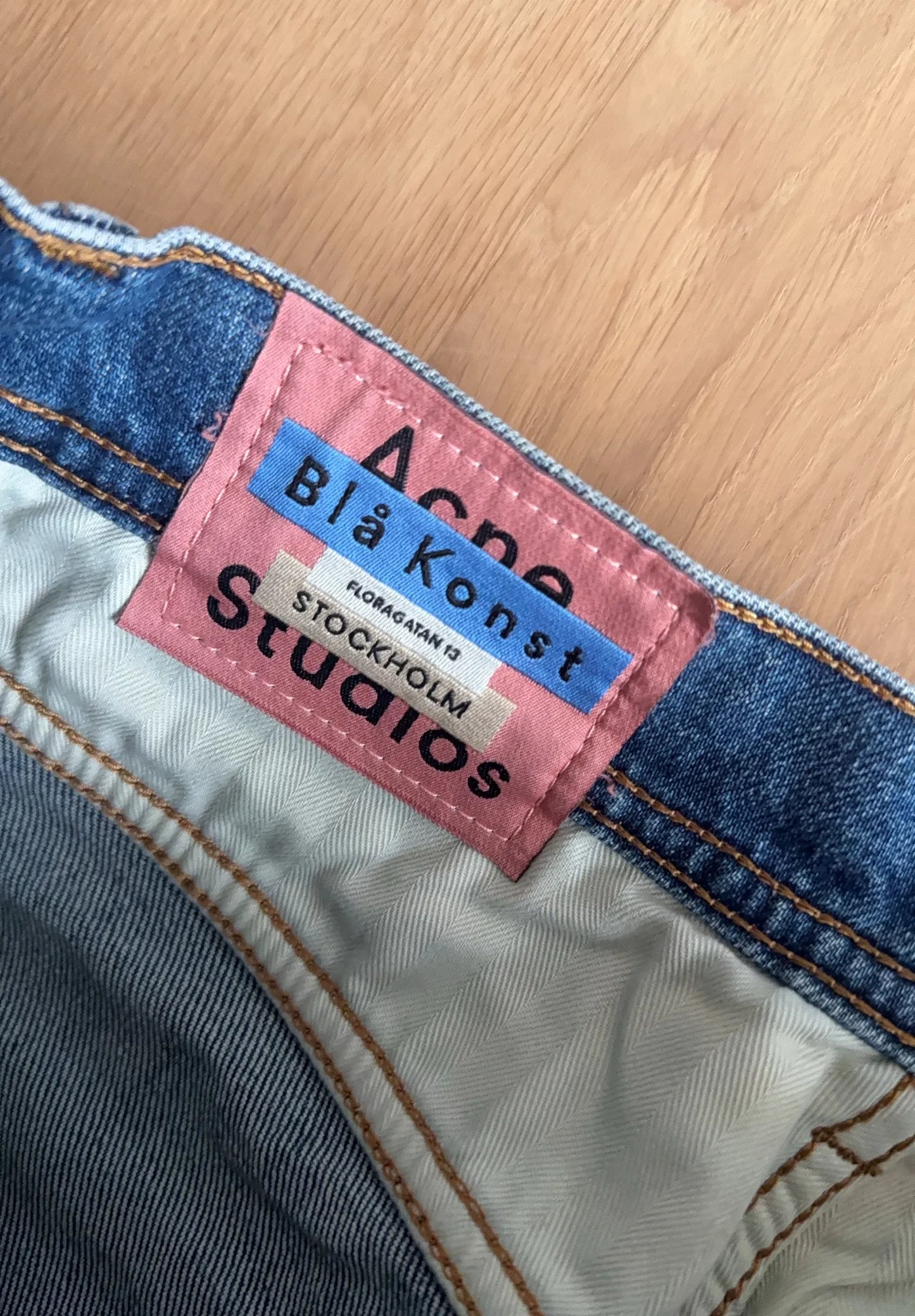 Acne Studios Melk Mid Blue Jeans