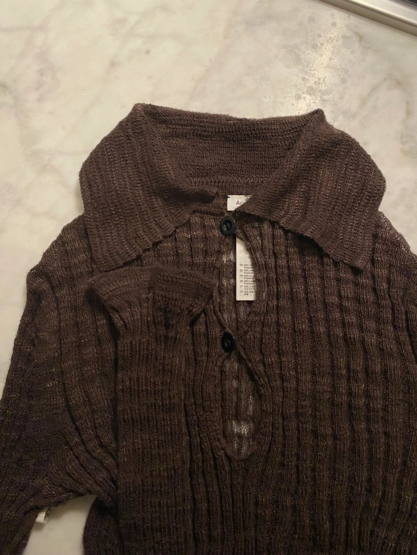 Acne Studios Linen Rib Sweater