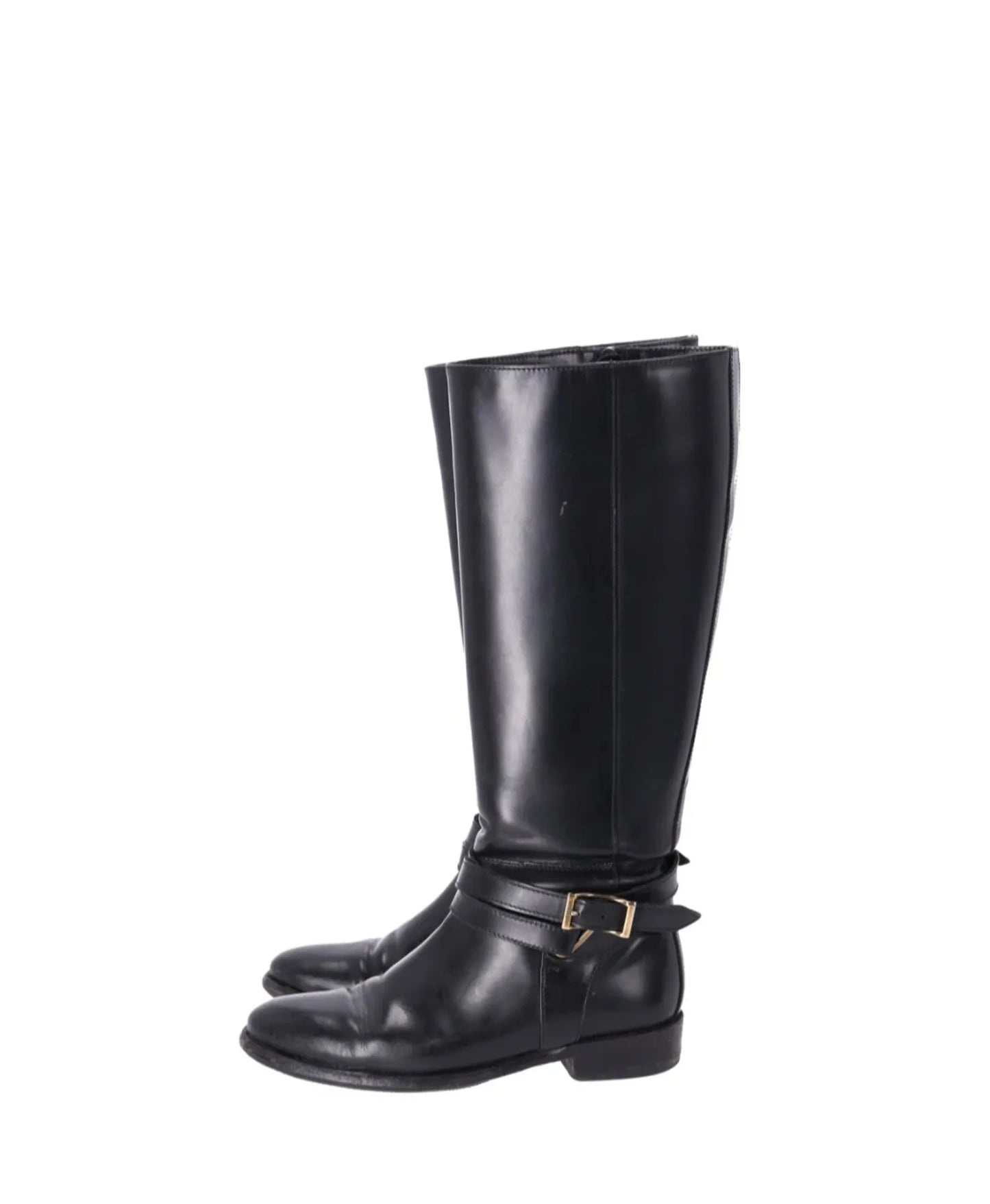 Burberry Adelaide Bridle Flat Knee-high Riding-skinnboots