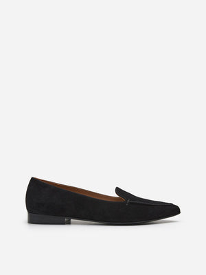 Flattered Alex Black Suede-loafers