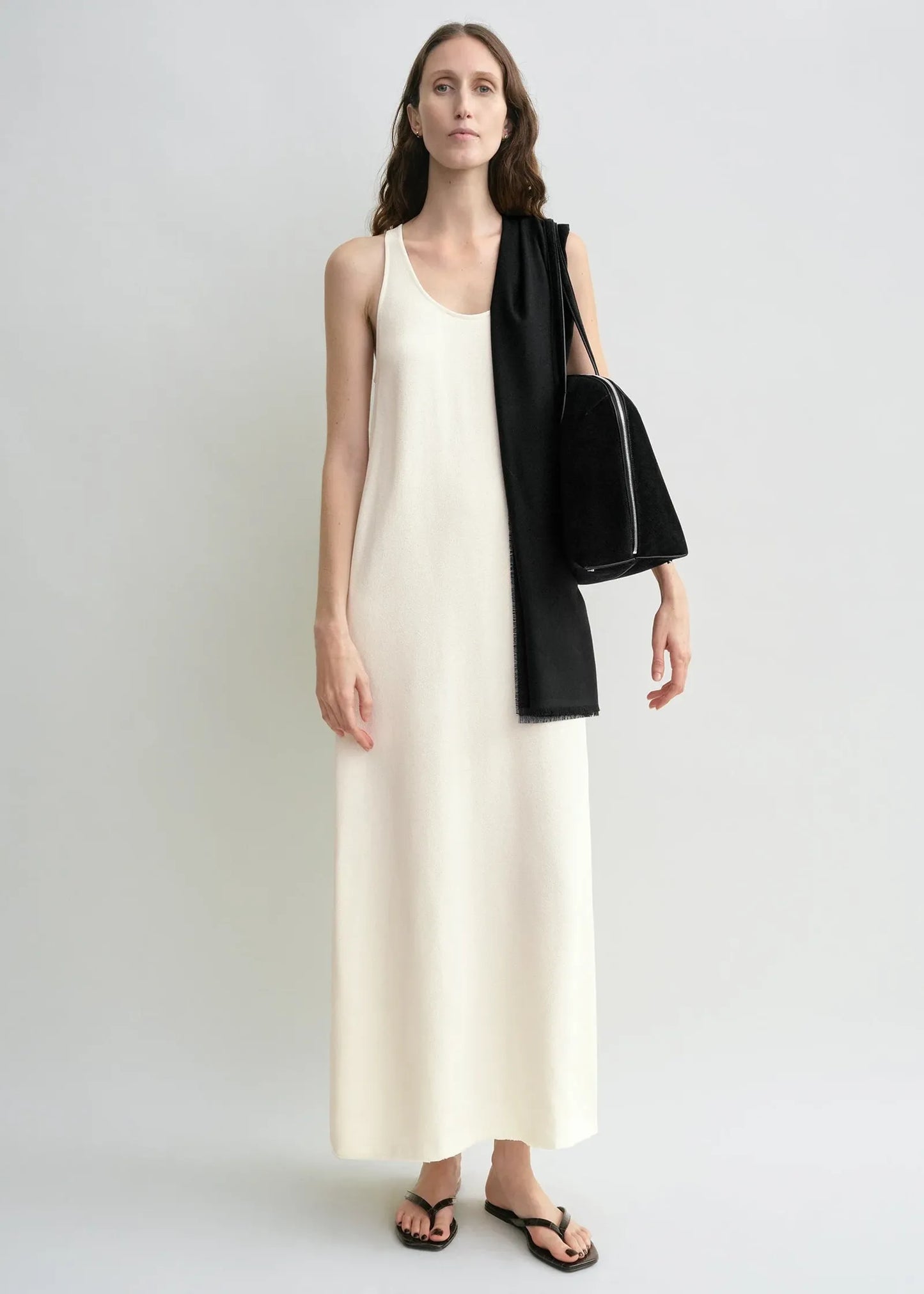 Toteme Scoop Sable Macadamia Dress