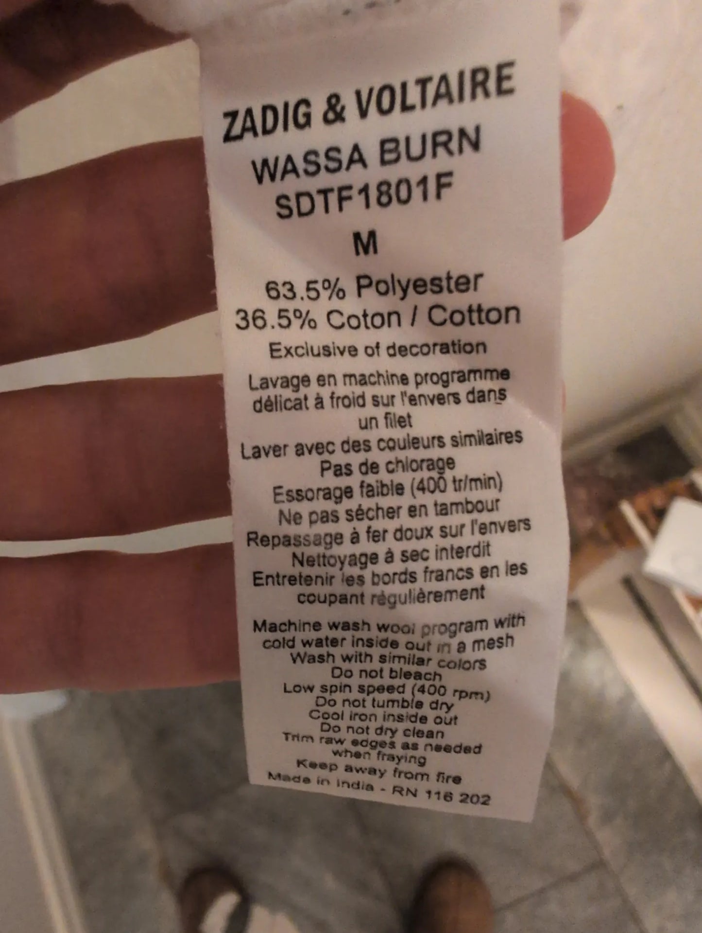 Zadig & Voltaire-t-shirt NWOT