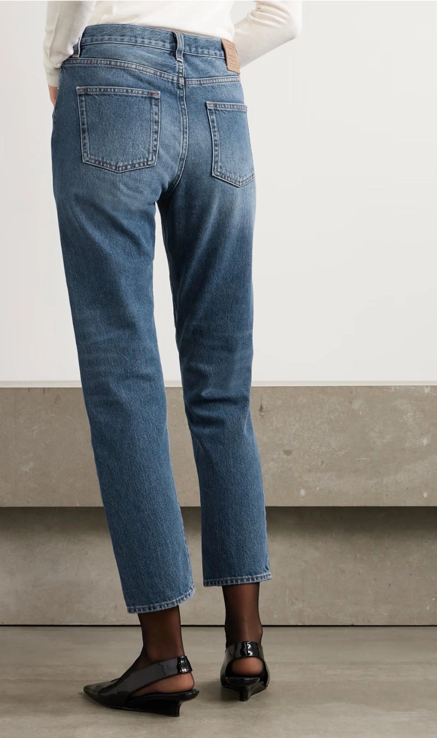 Toteme Twisted Seam Denim, Washed Blue 405-jeans