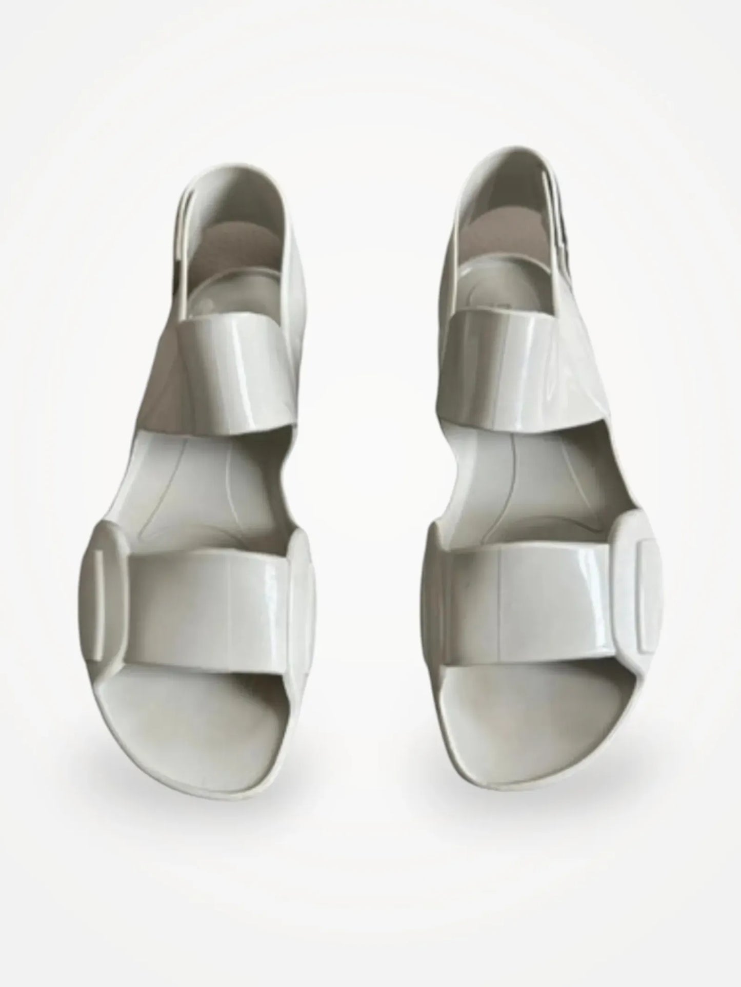 Marni Rubber Jelly Slingback Flat Sandals