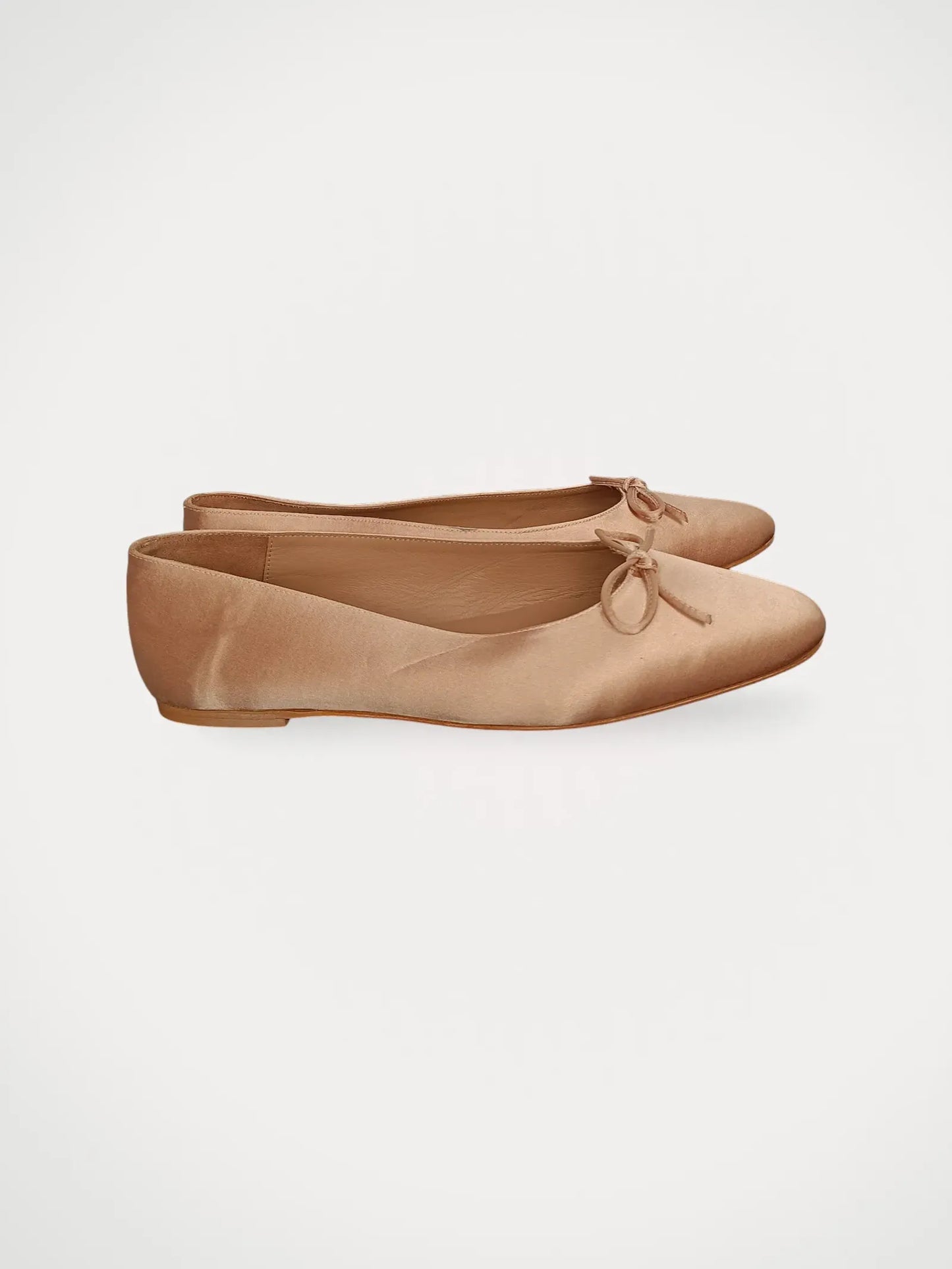 Flattered Bodil Satin-ballerinaskor