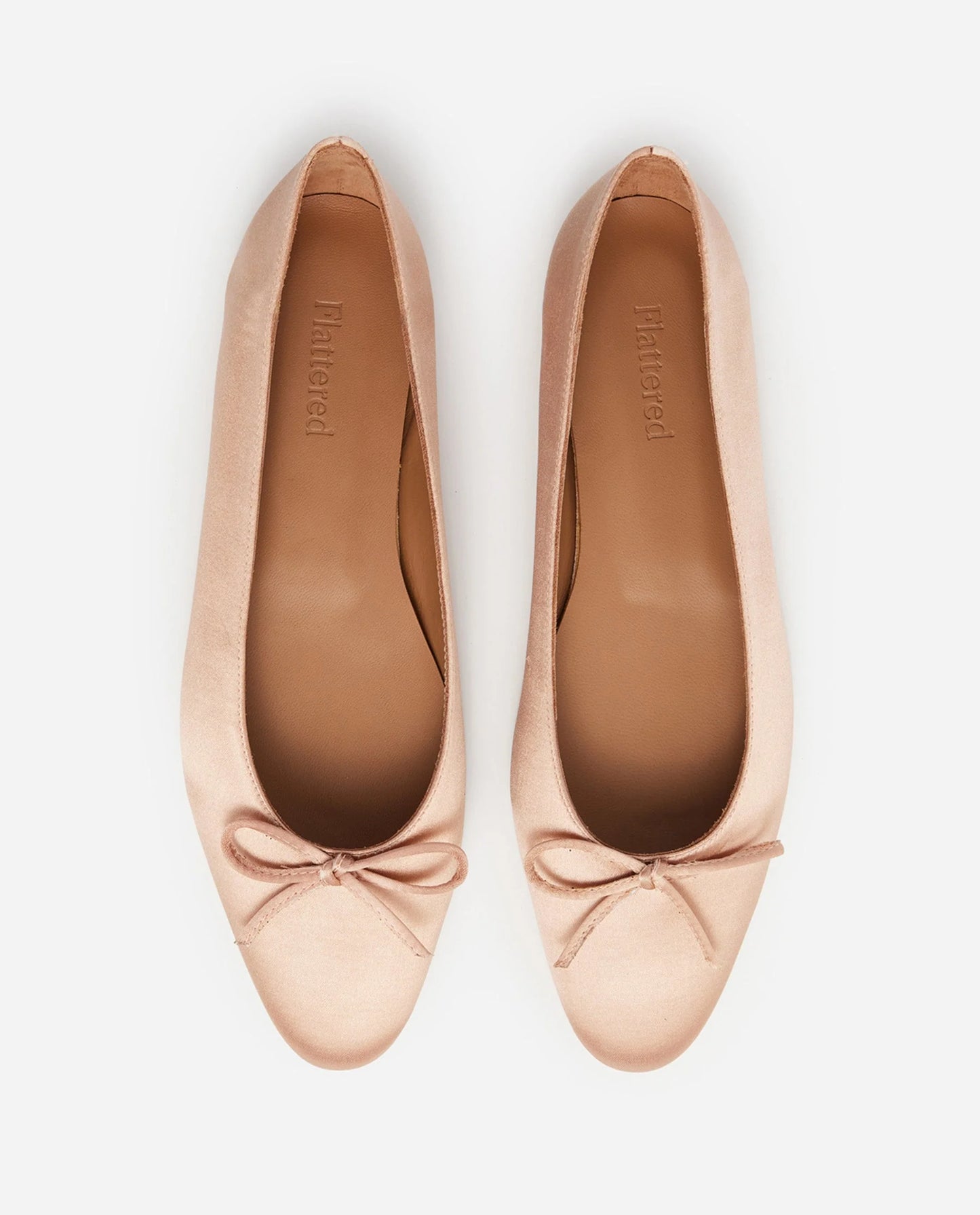 Flattered Bodil Satin-ballerinaskor