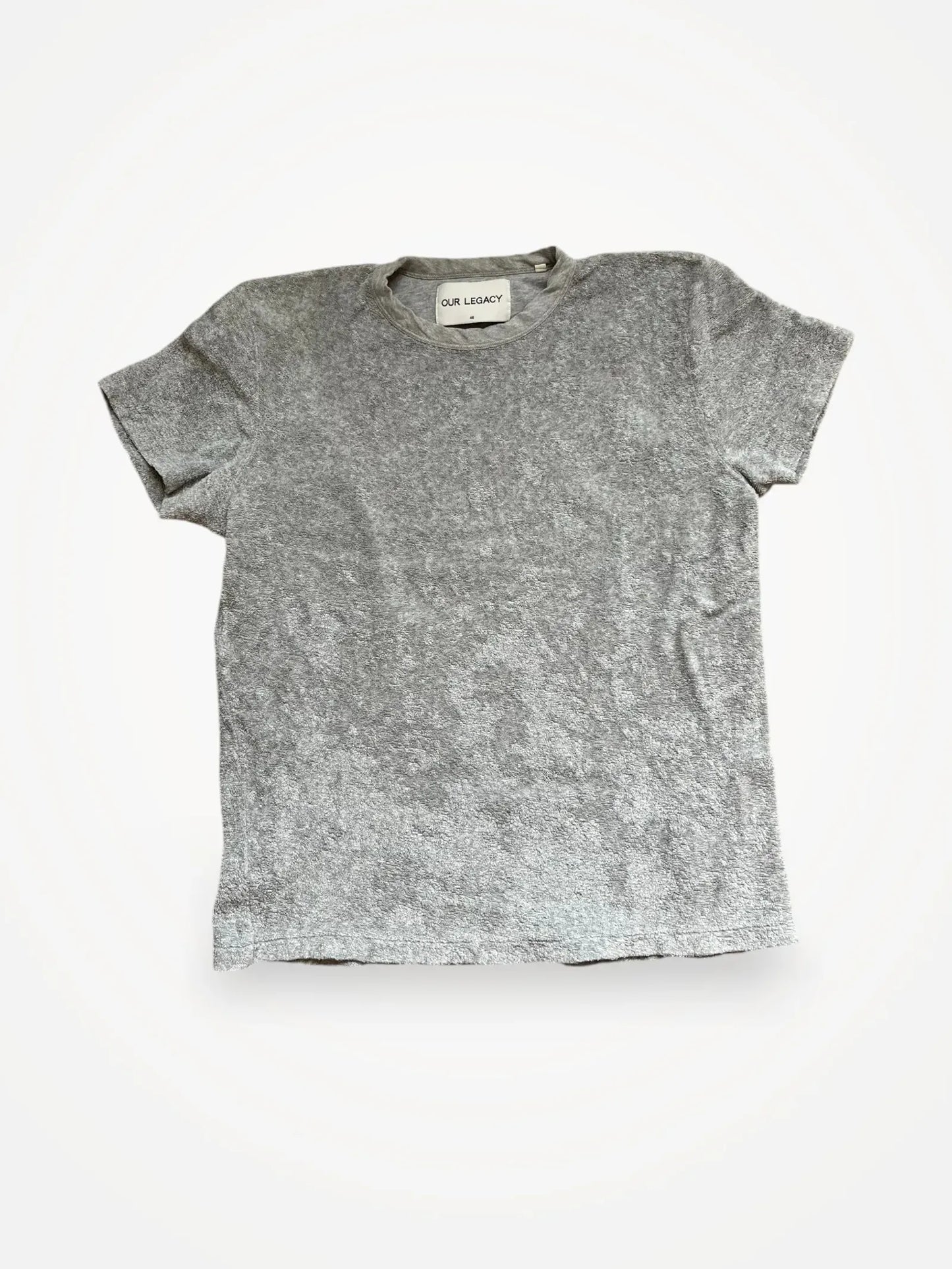 Our Legacy Grey Melange Light Terry T-shirt
