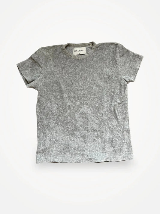 Our Legacy Grey Melange Light Terry T-shirt