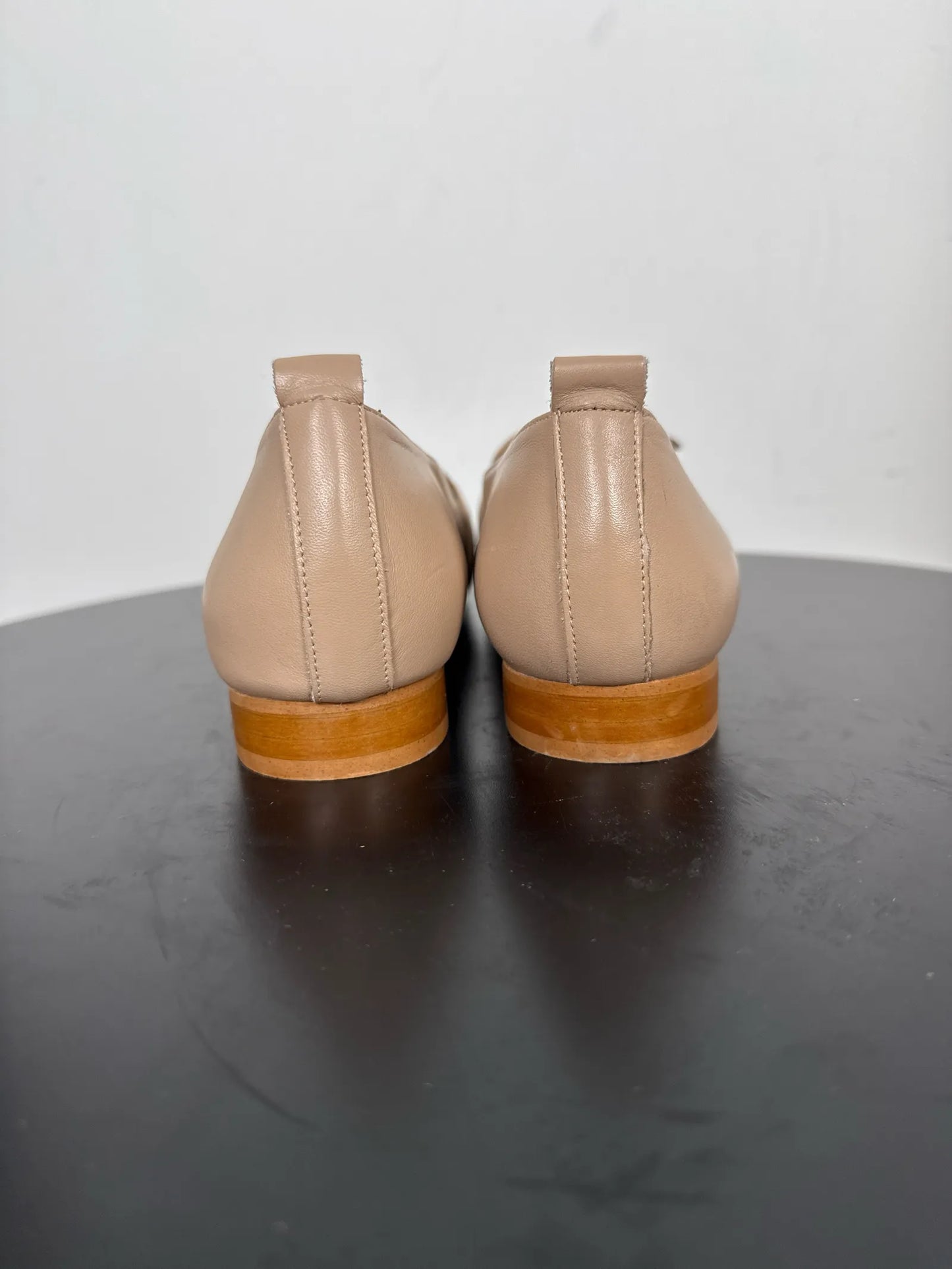 Flattered Ally Leather Sand Ballet flats