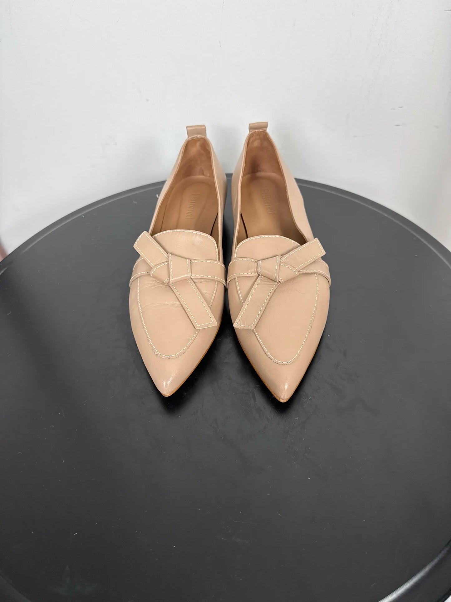 Flattered Ally Leather Sand Ballet flats