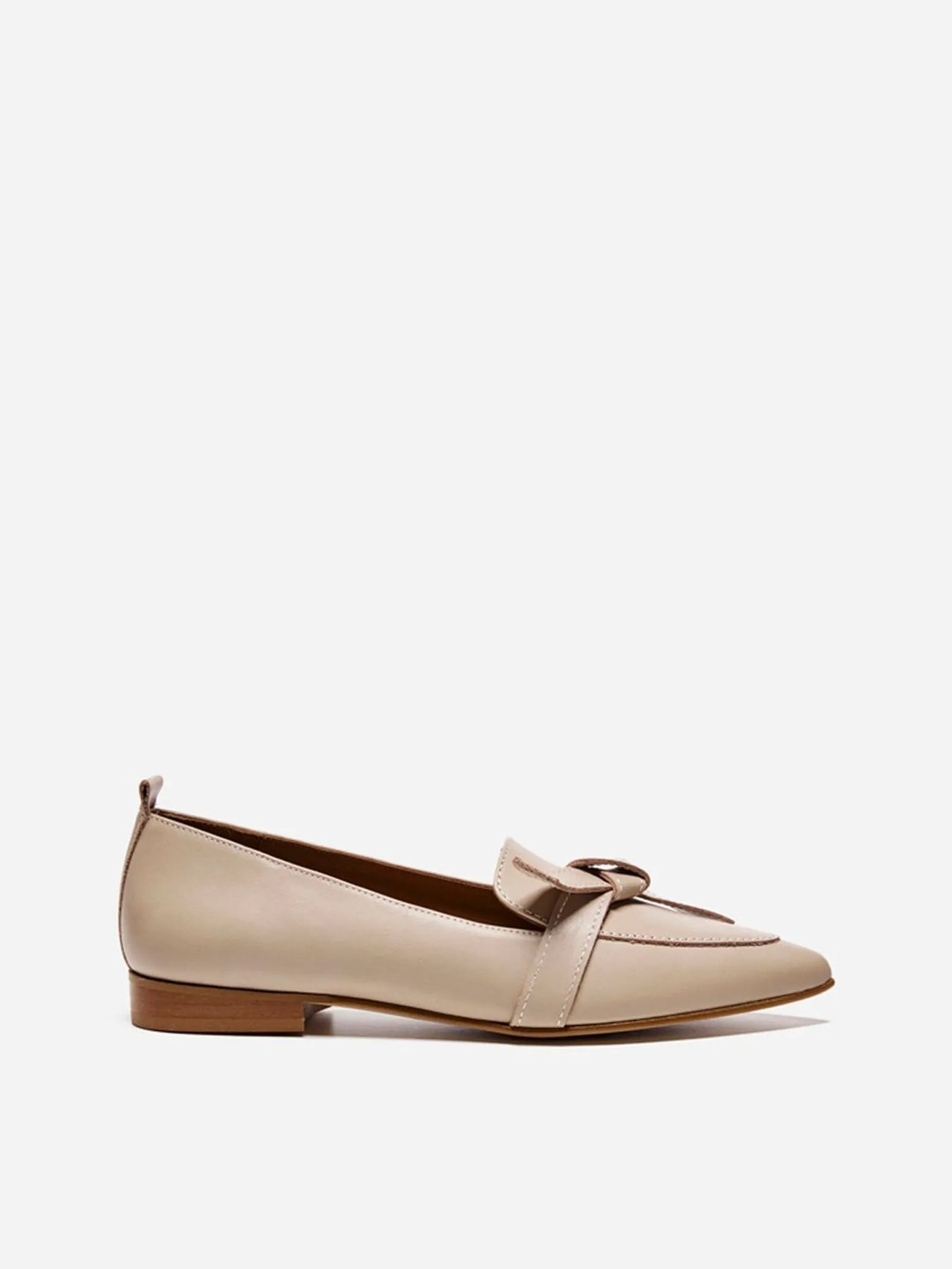 Flattered Ally Leather Sand Ballet flats