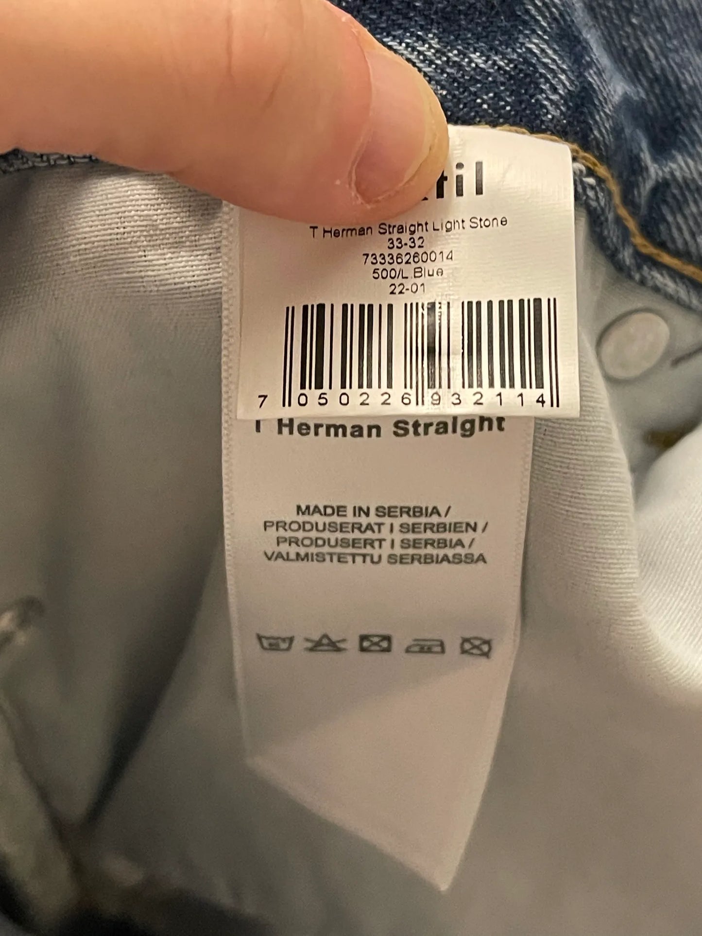 Taktil Herman Straight Light-jeans NWT