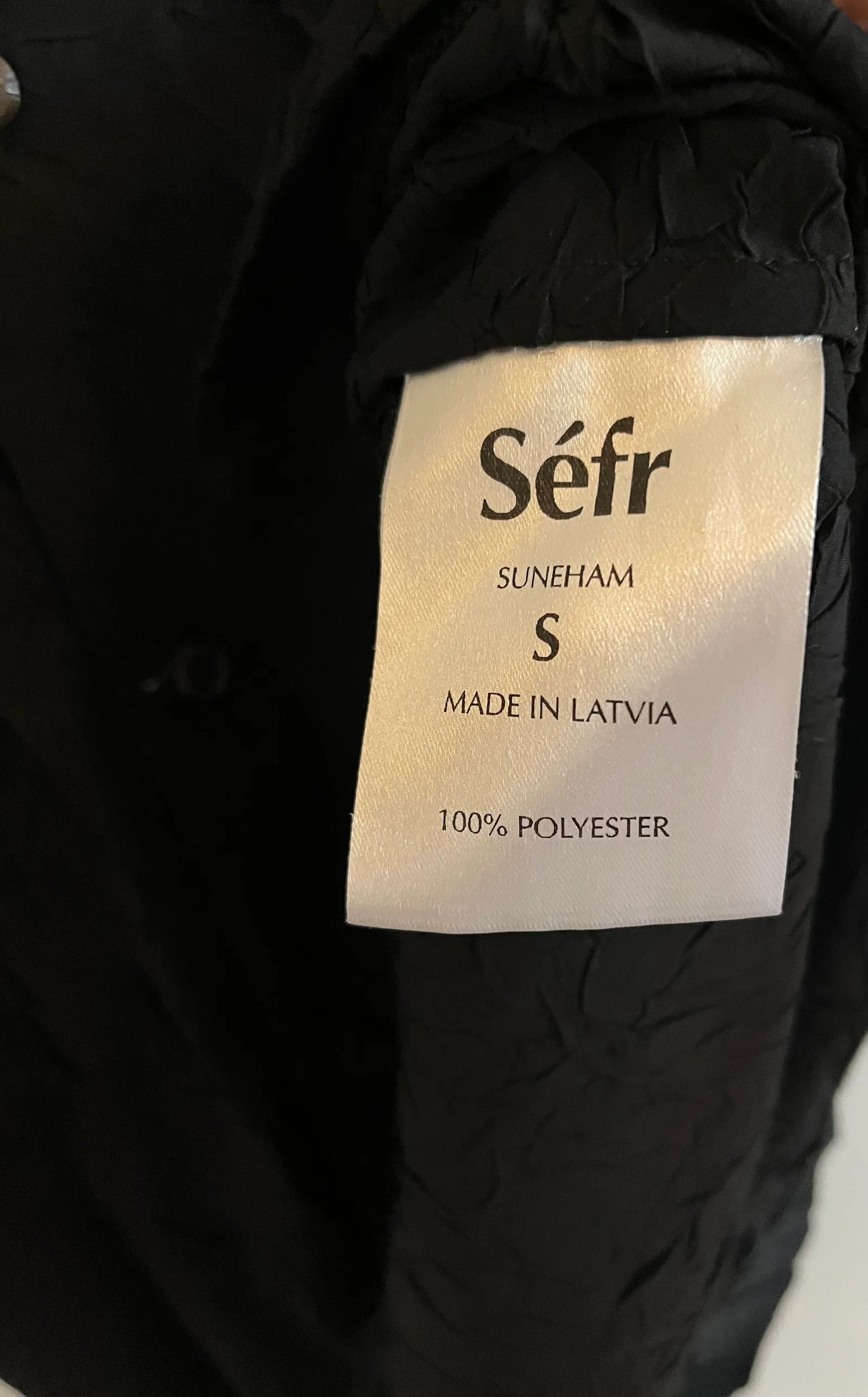 Séfr Suneham Crackled Black Shirt