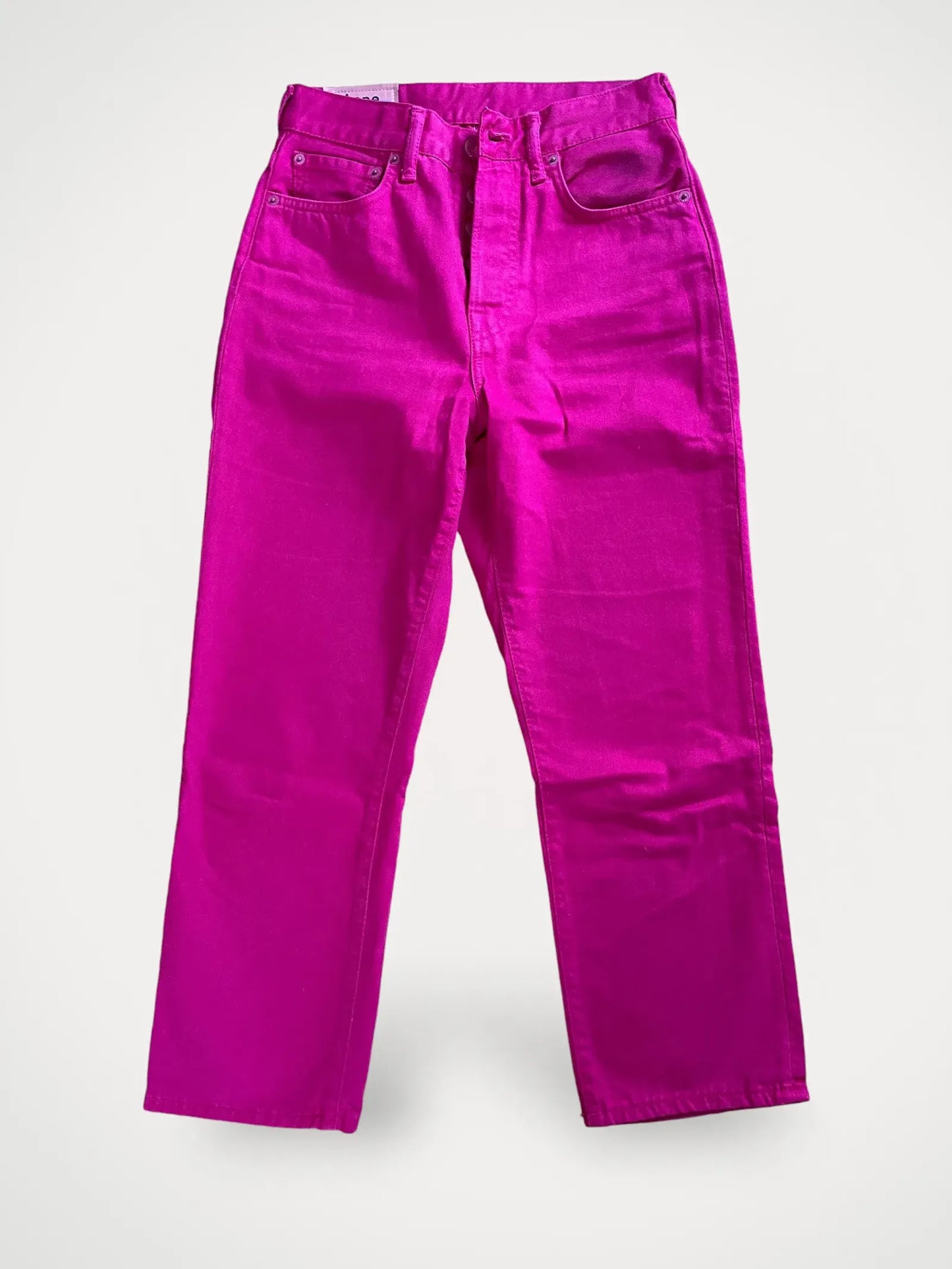 Acne Studios Mece Reactive Dye In Fuchia Pink-jeans NWOT