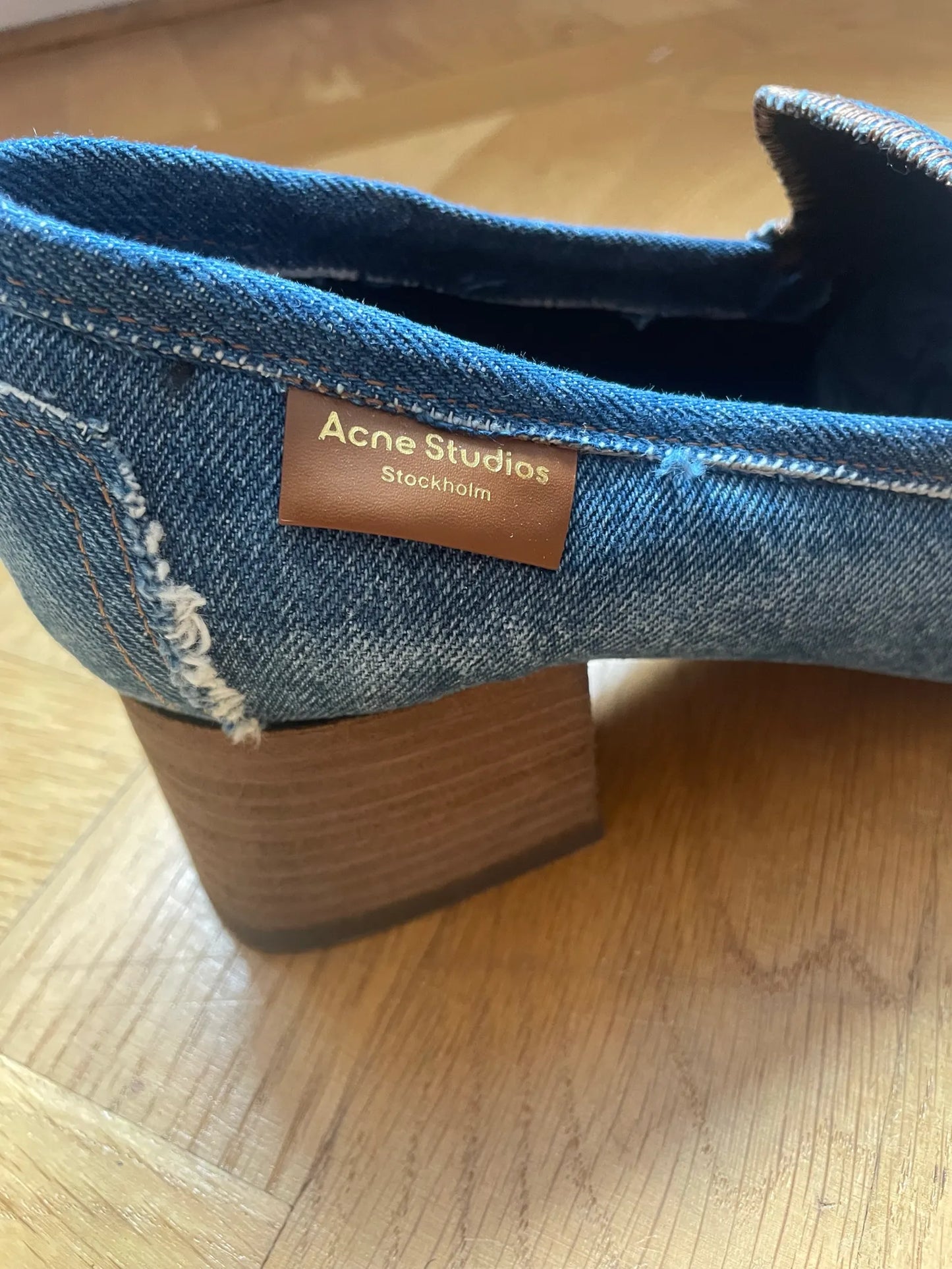 Acne Studios Babi Denim Heels