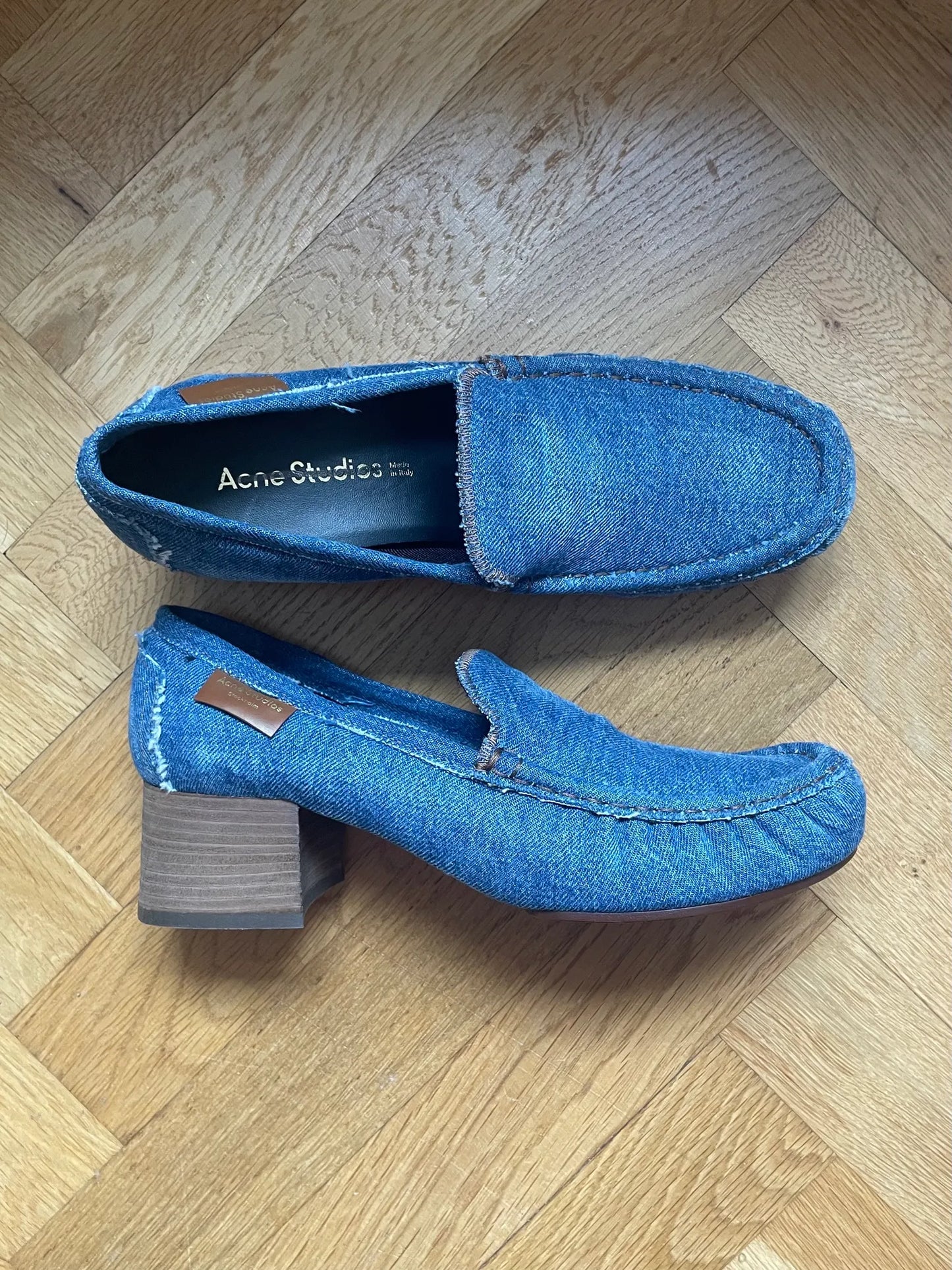Acne Studios Babi Denim Heels
