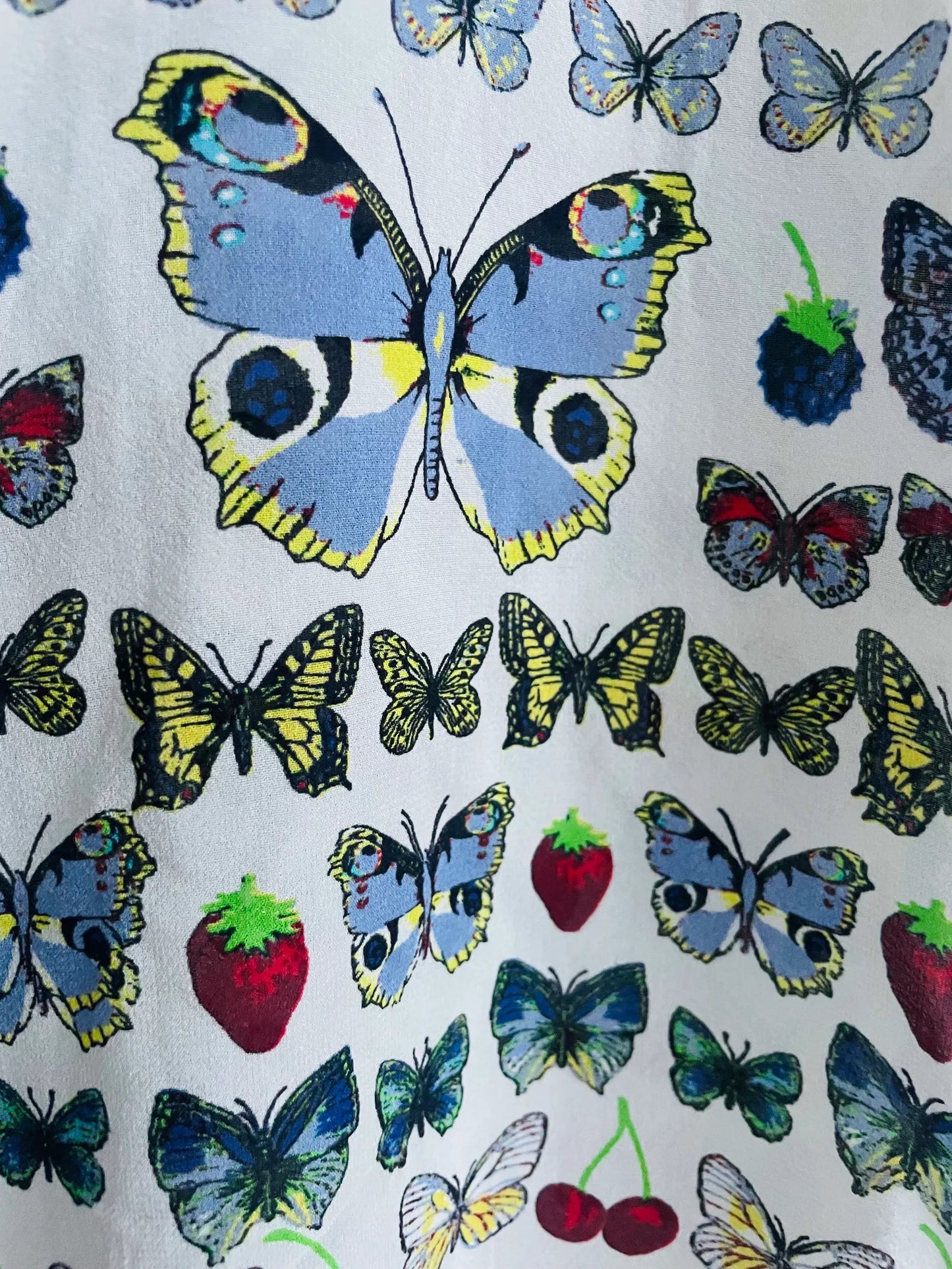 Versace Butterfly Silk Blouse