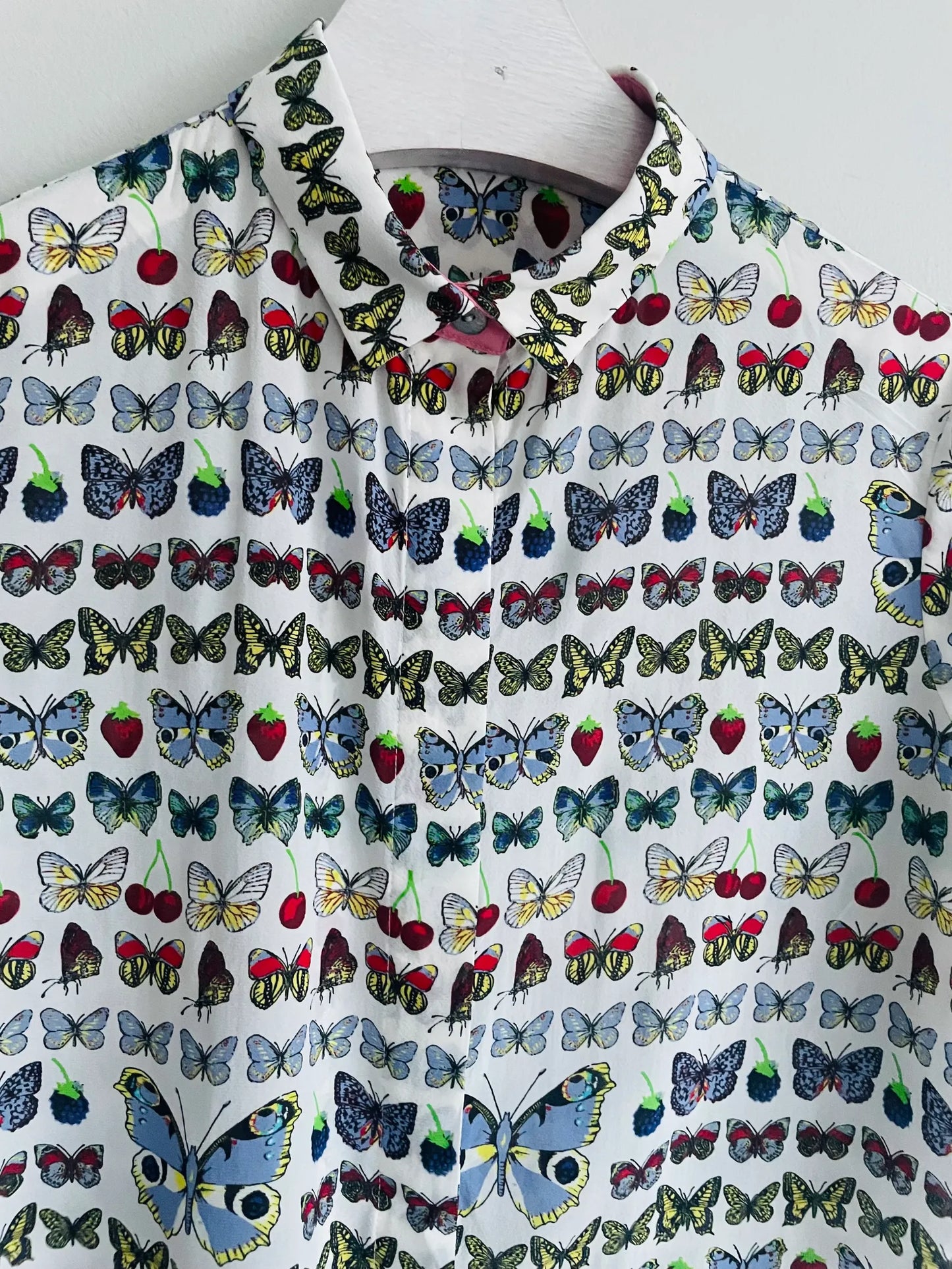 Versace Butterfly Silk Blouse