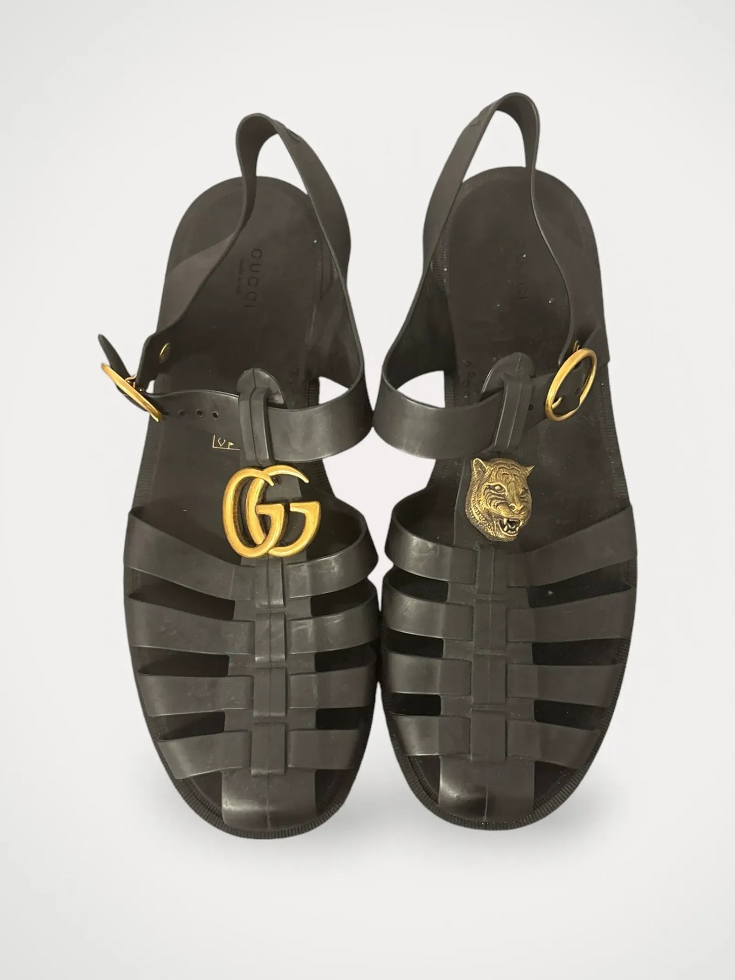 Gucci Rubber Buckle Strap Sandal-sandaler NWOT