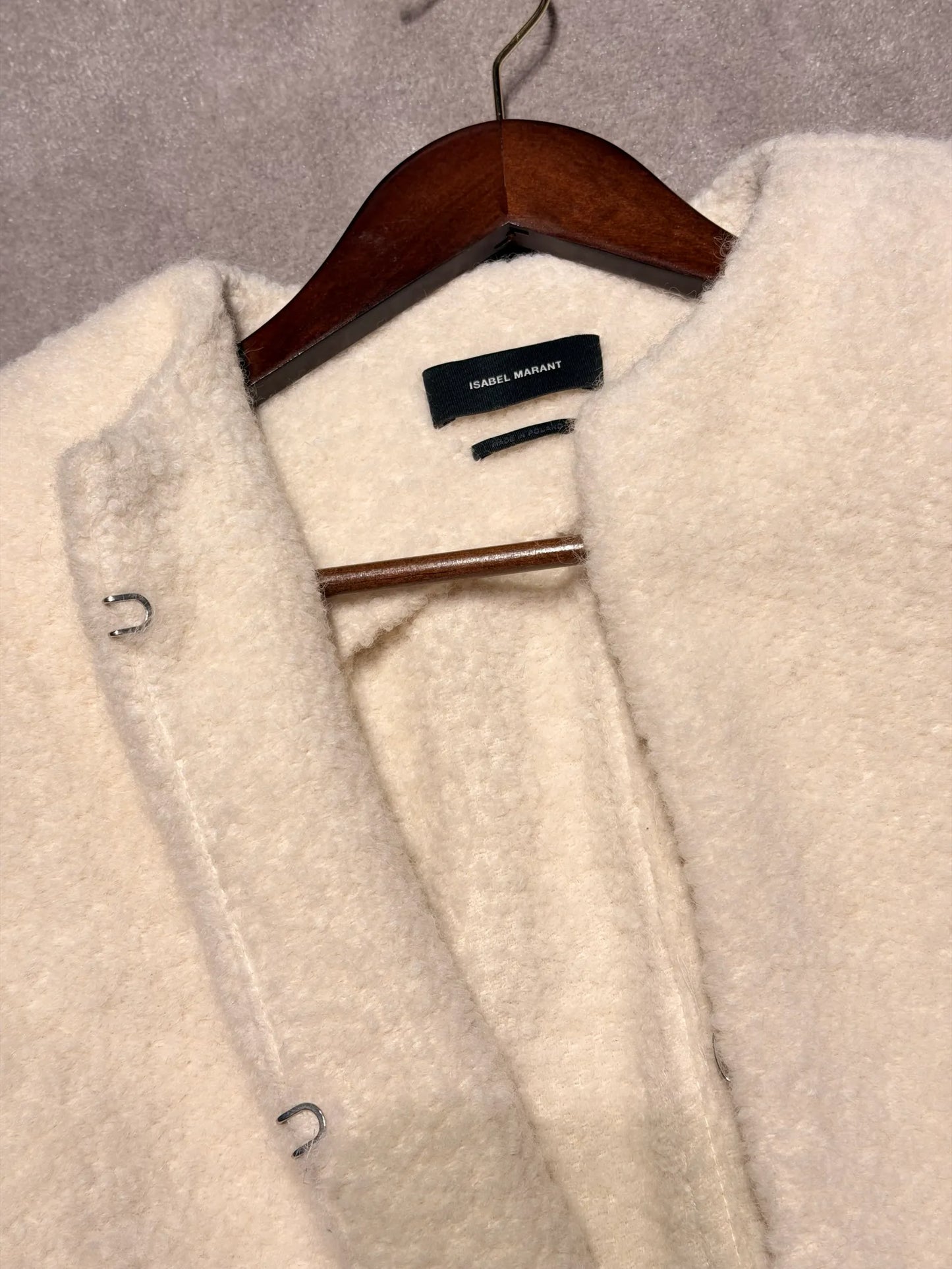 Isabel Marant White Alpaca And Wool Gwenda Vest